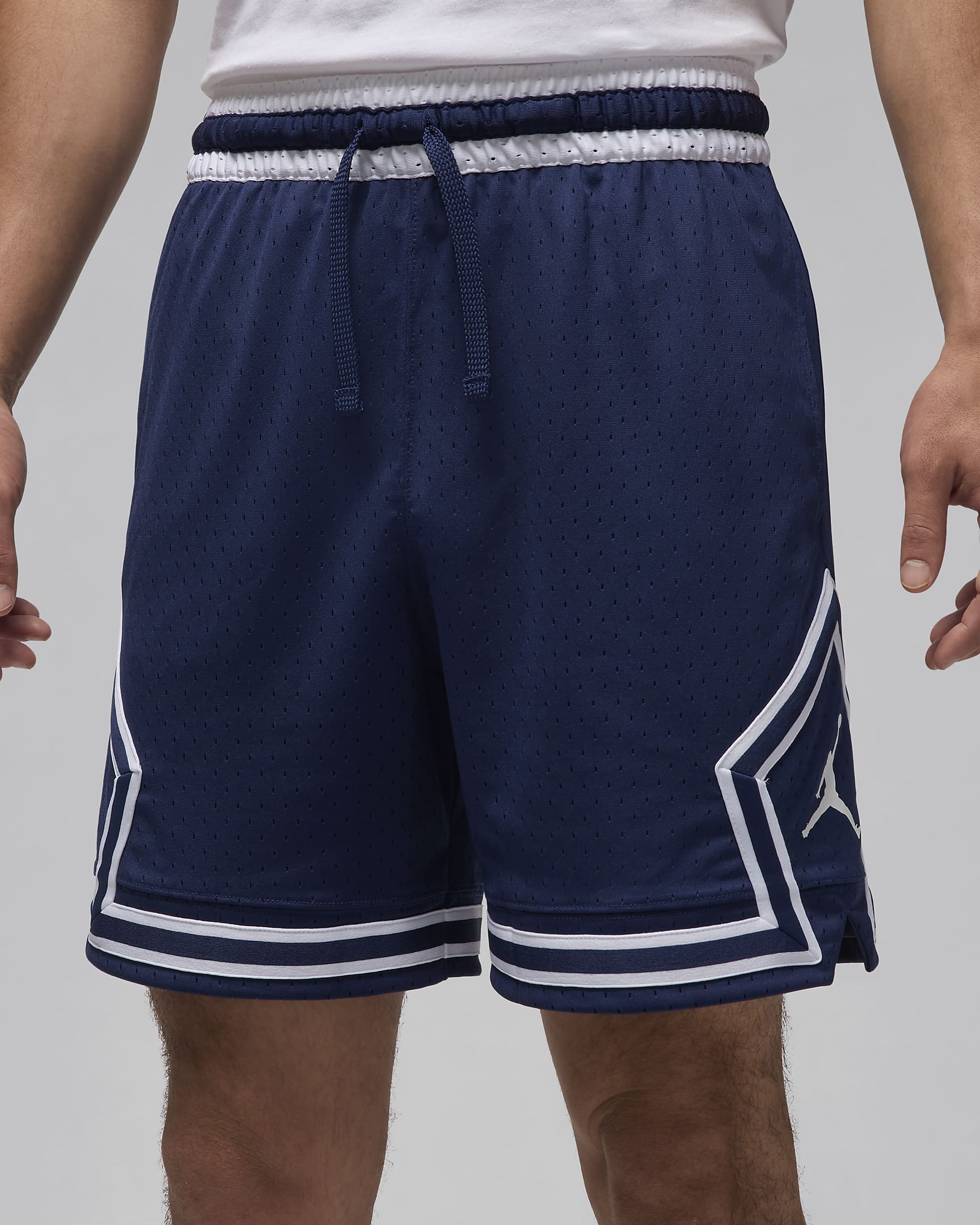 Shorts Diamond Jordan Dri-FIT Sport - Azul marino medianoche/Blanco/Blanco