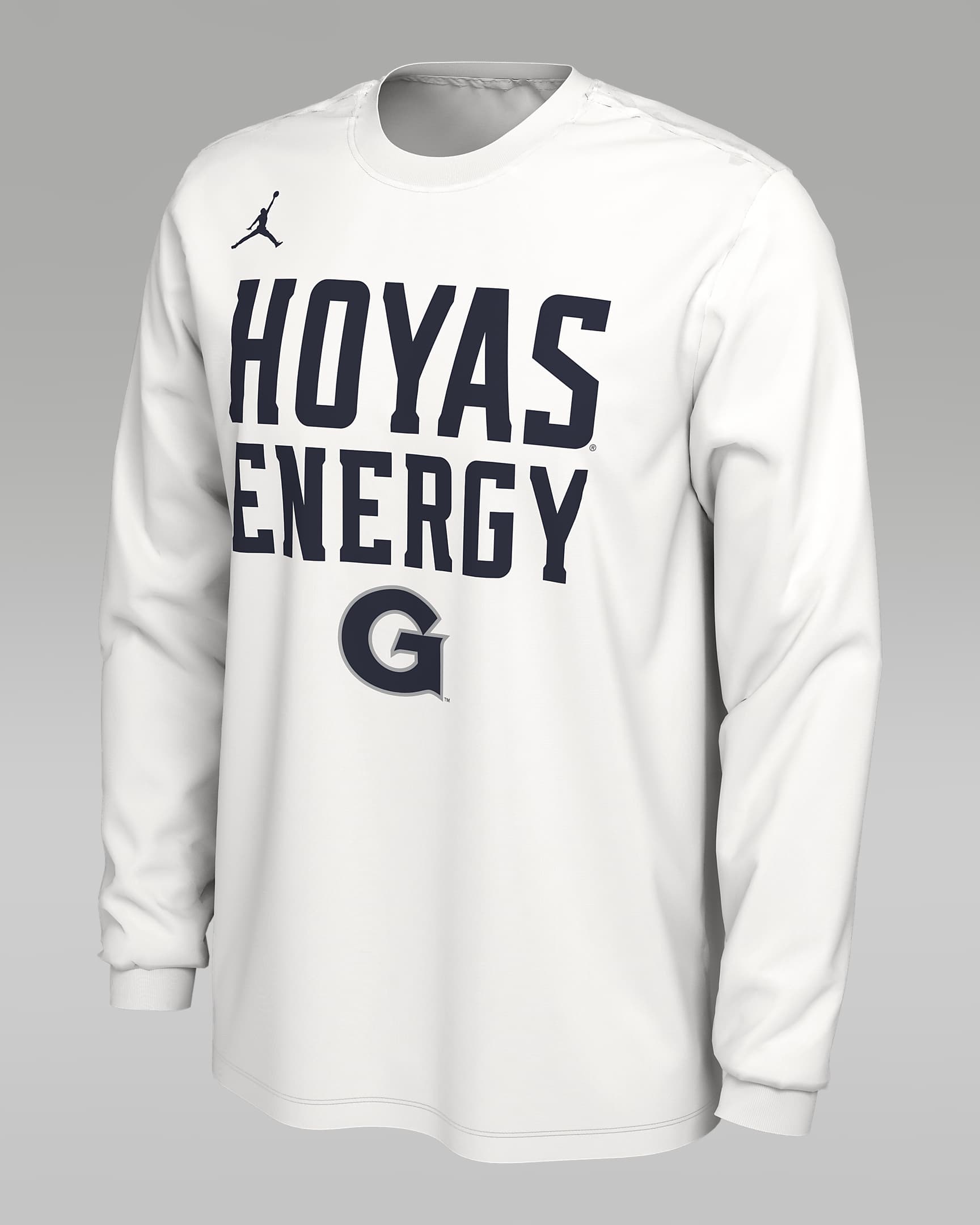 Georgetown Men's Jordan College Long-Sleeve T-Shirt - White