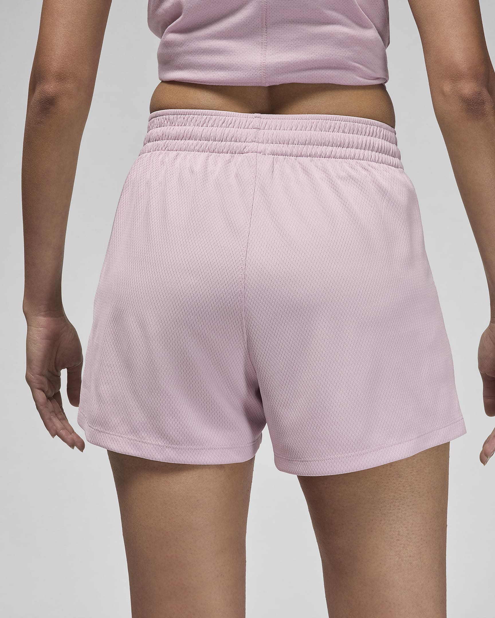 Jordan Sport Women's Mesh Shorts - Plum Chalk/White