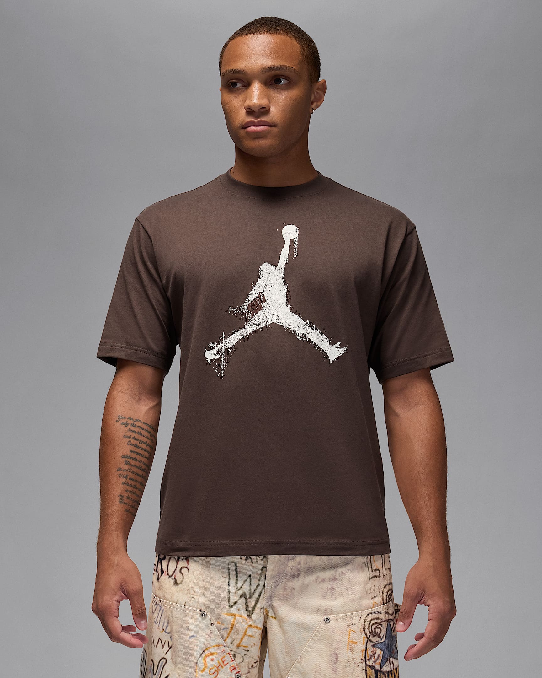 T-shirt Jordan Brooklyn – Uomo - Baroque Brown/Sail