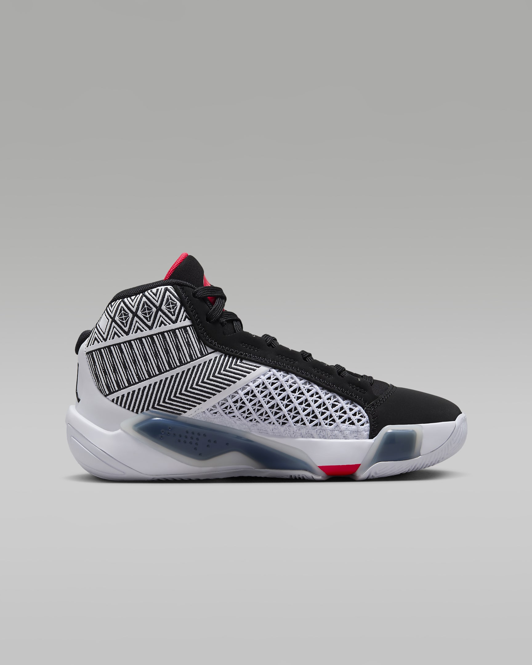 Air Jordan XXXVIII 大童鞋款 - 白色/黑色/Siren Red