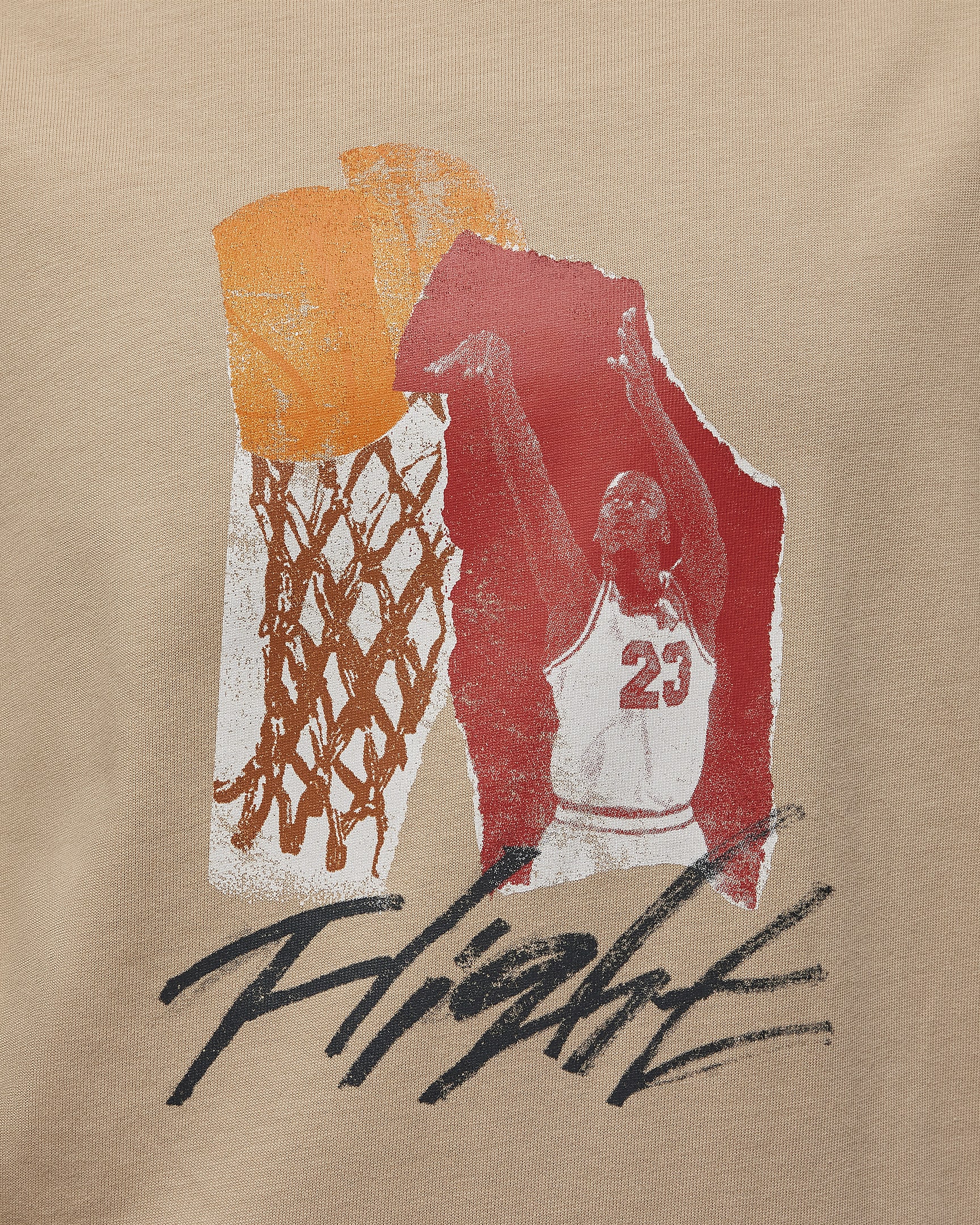 Dámské tričko Jordan s grafikou koláže - Legend Medium Brown/Off Noir