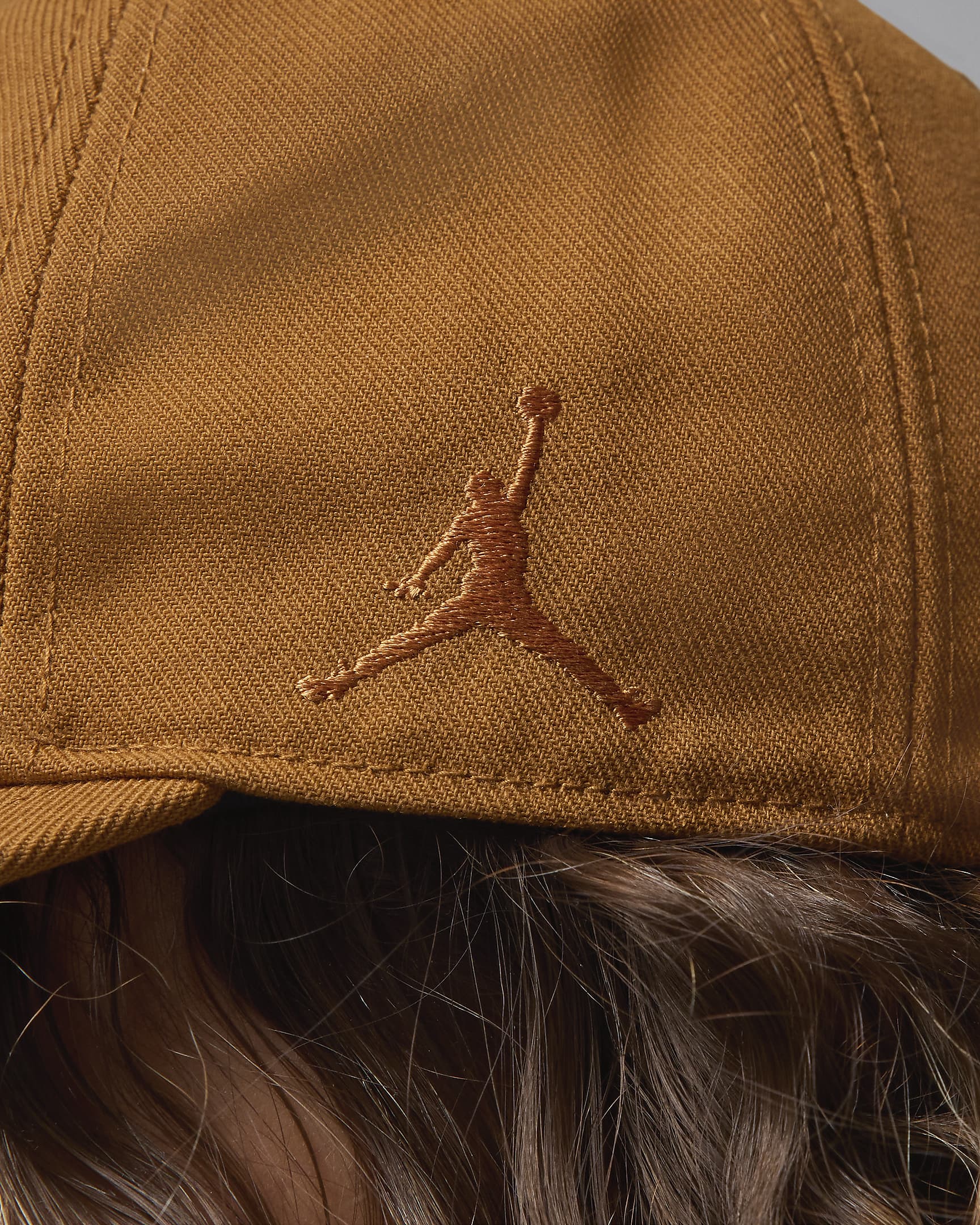 Jordan Pro Unstructured Flat Bill Hat - Desert Bronze/White