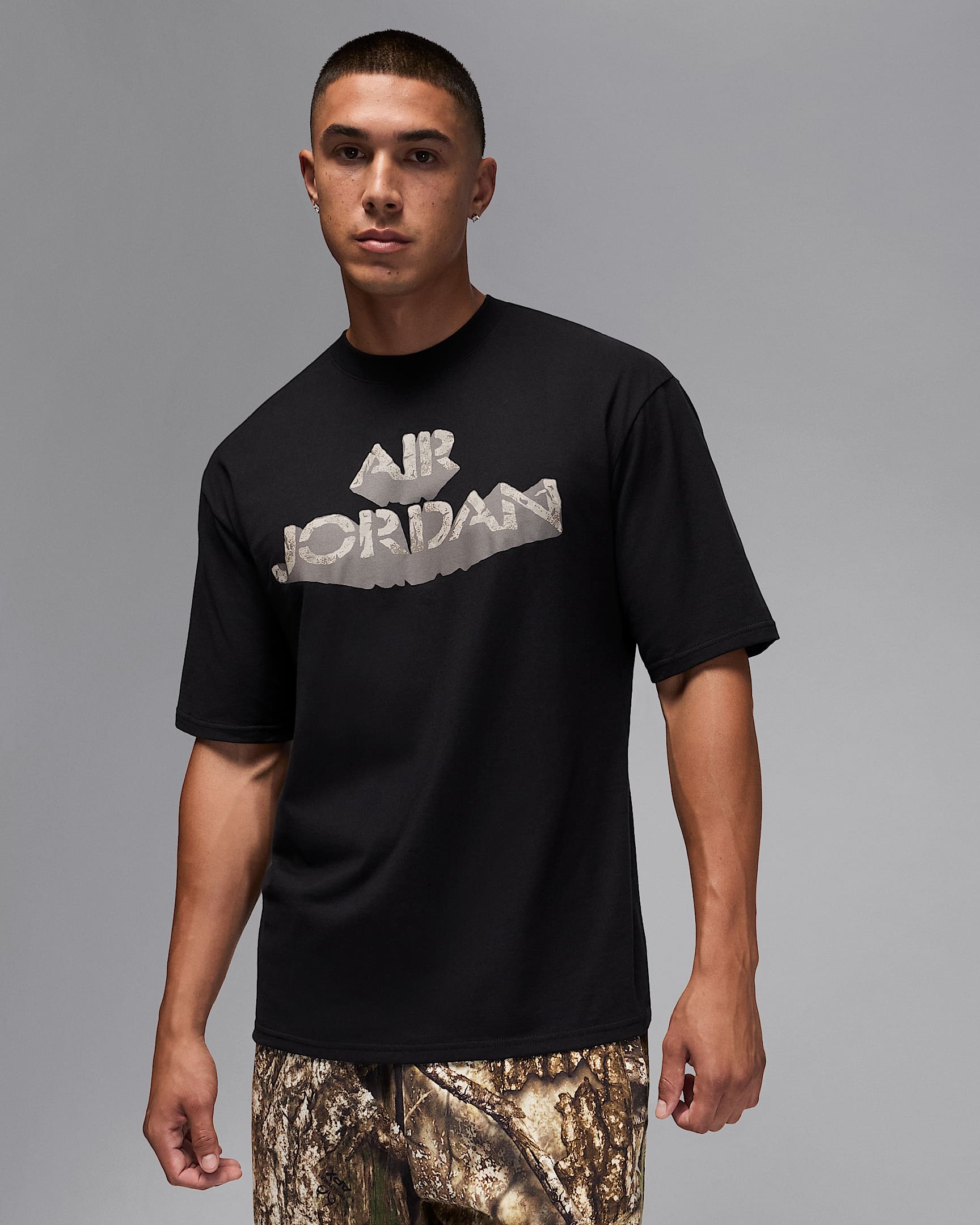 Jordan AJ4 Men's T-Shirt - Black