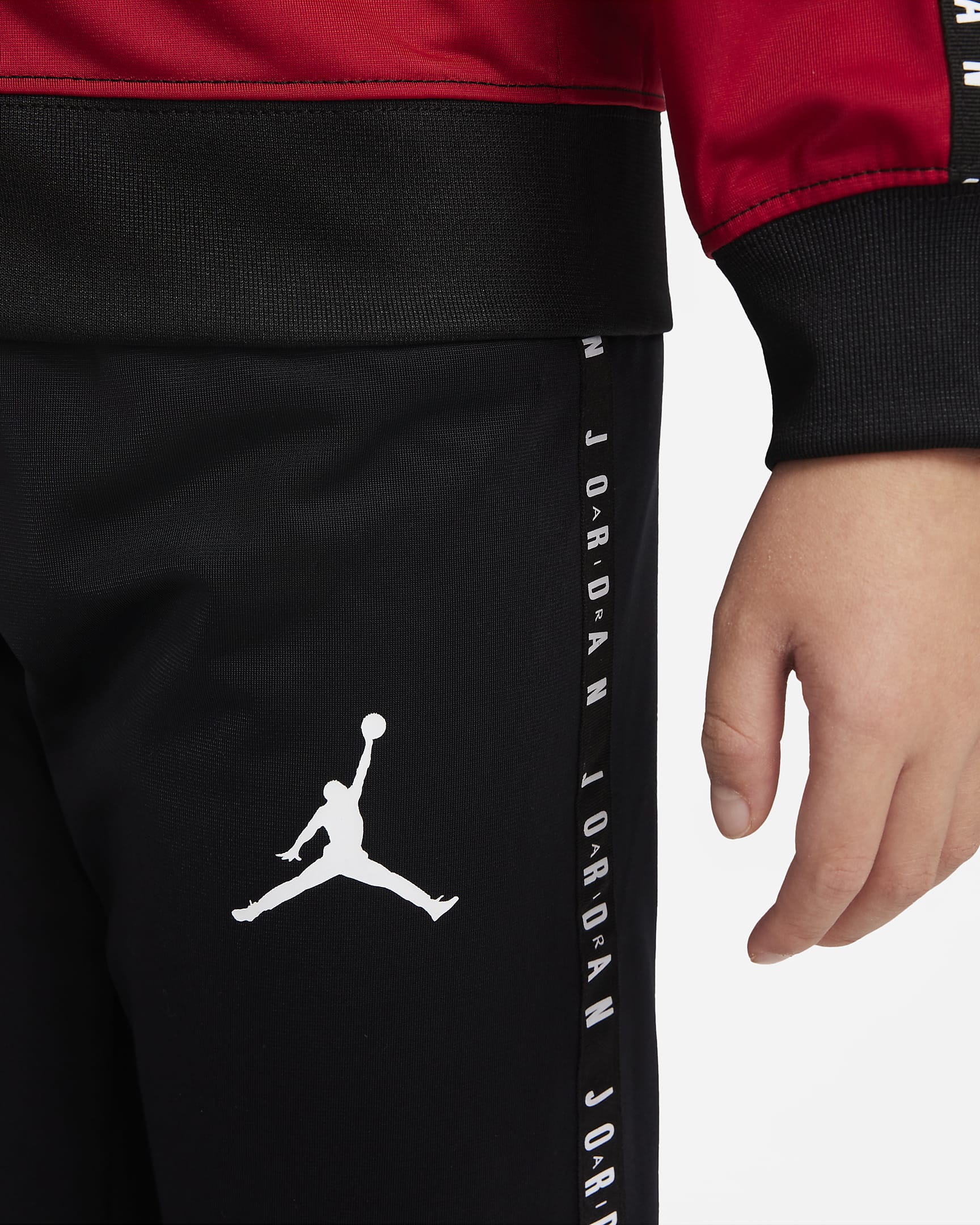 Jordan Little Kids' Tracksuit - Black/Gym Red