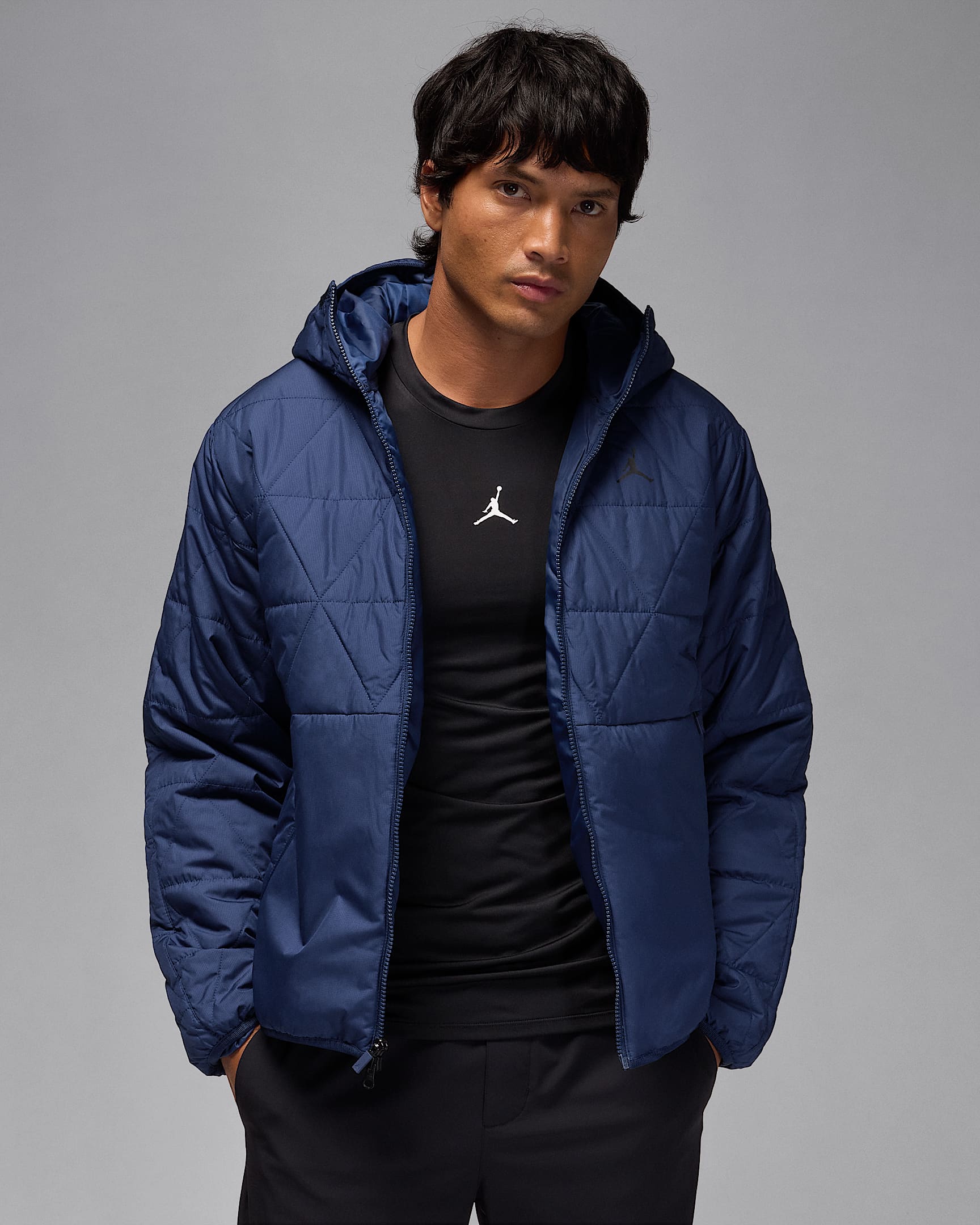 Jordan Sport Men's Therma-FIT Jacket - Blue Void/Black
