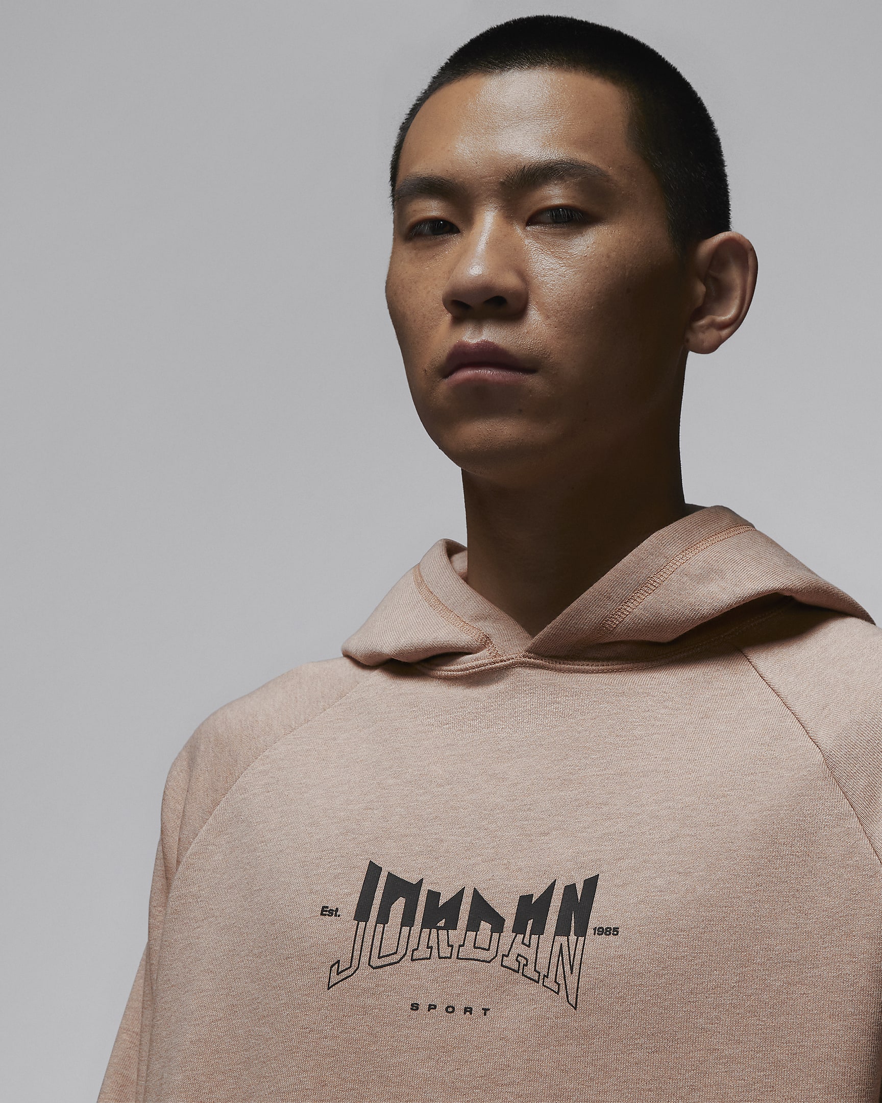 ジョーダン Dri-FIT スポーツ メンズ グラフィック フリース プルオーバー パーカー - ヘンプ/ヘザー/ブラック