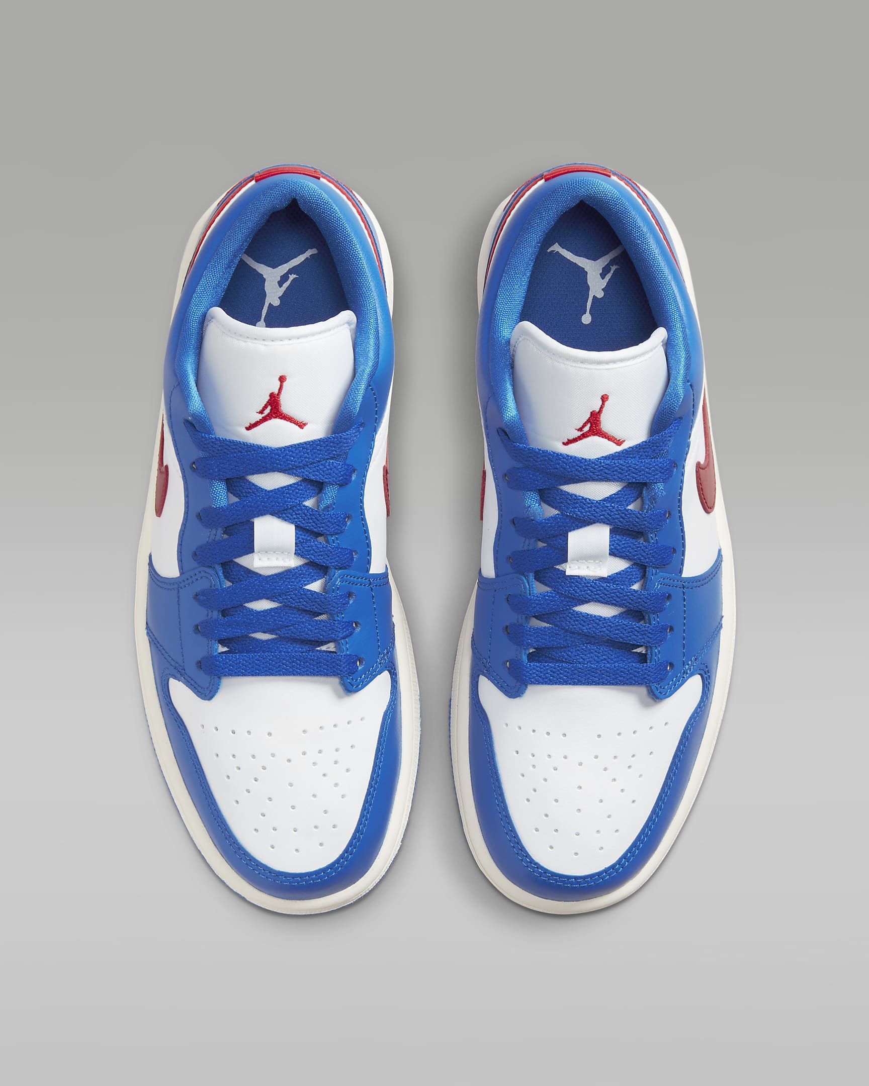 Air Jordan 1 Low Women's Shoes - Sport Blue/White/Sail/Gym Red