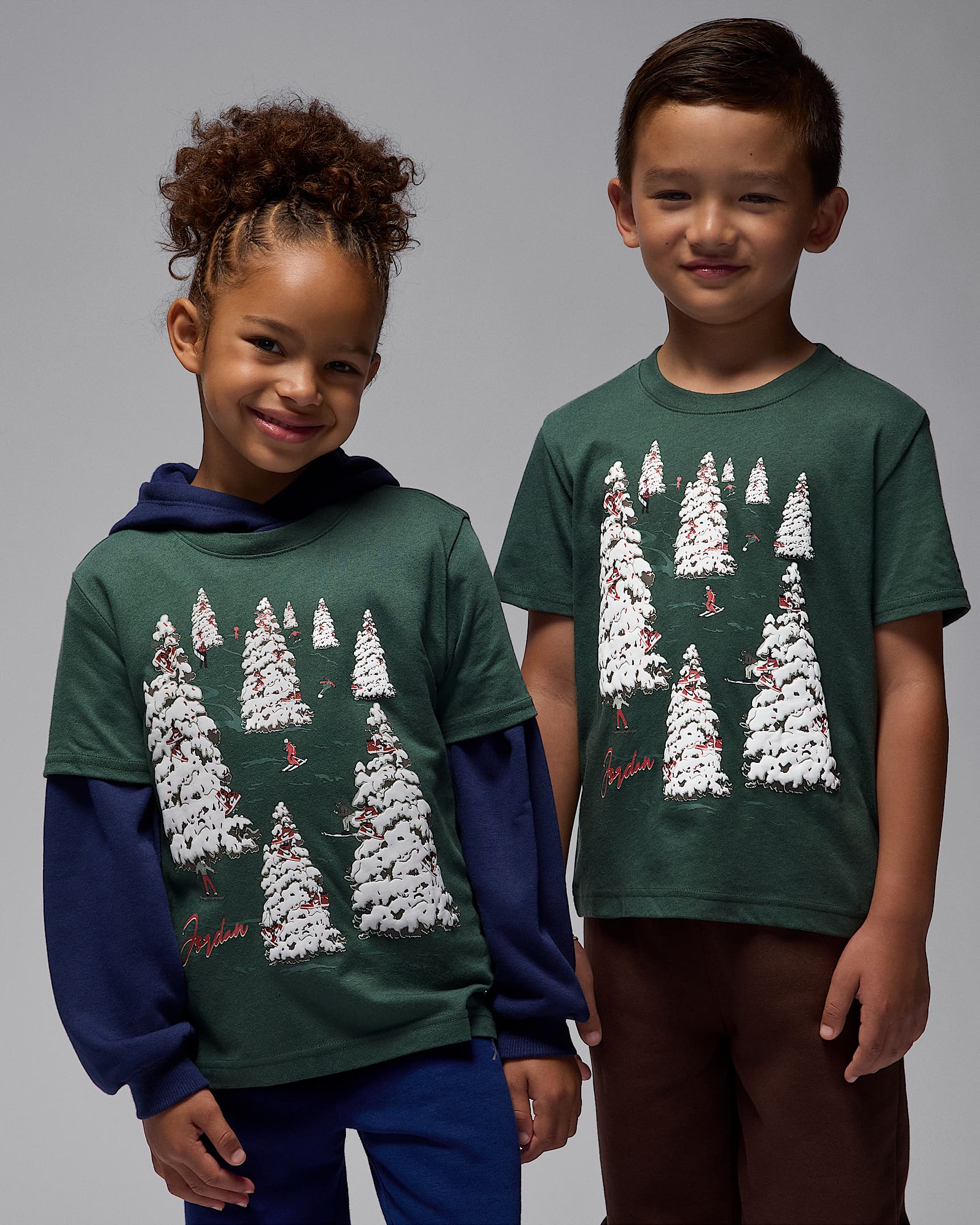 Jordan Little Kids' Winterland T-Shirt - Midnight Green