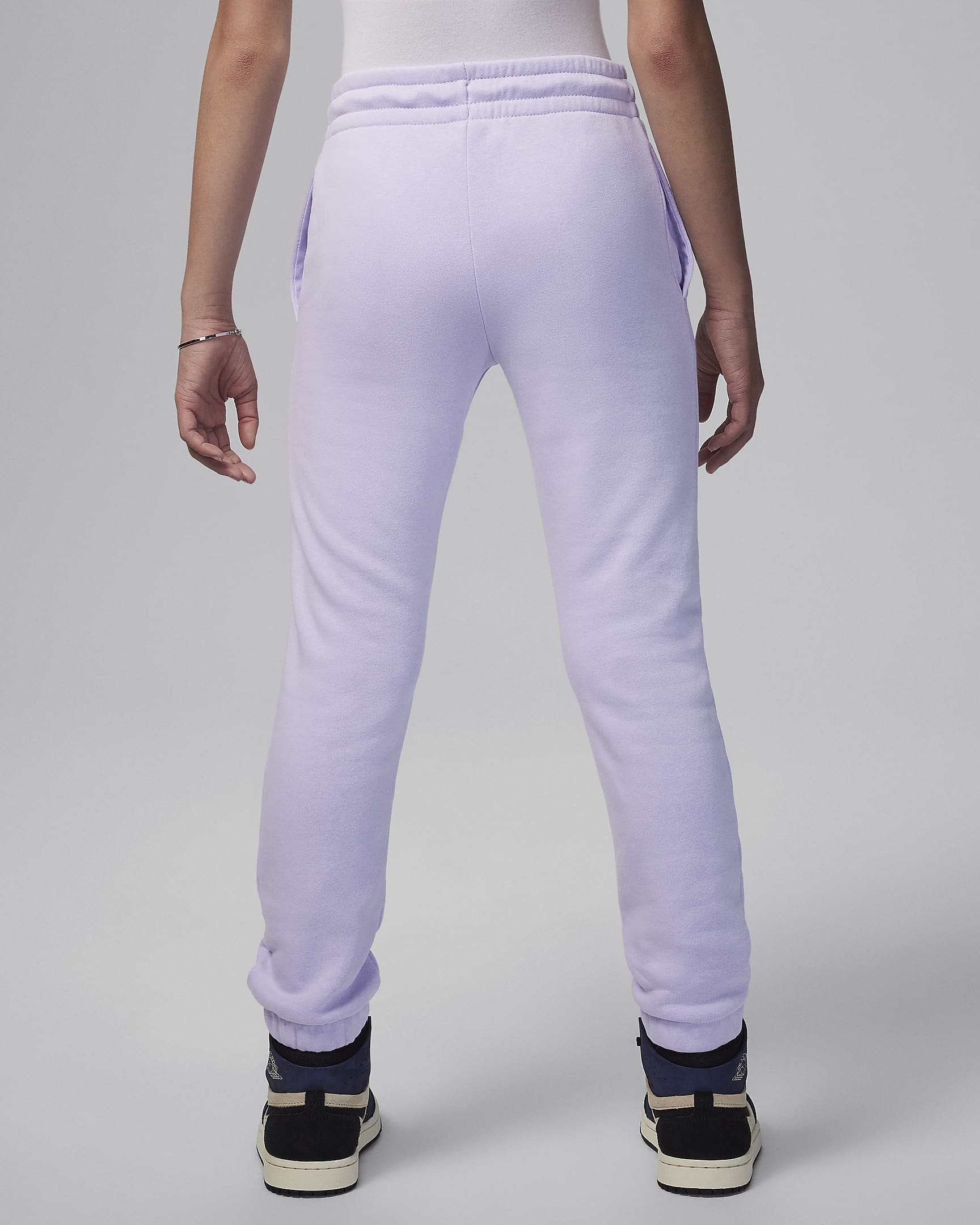 Pants para niños talla grande Jordan Icon Play Fleece - Escarcha violeta