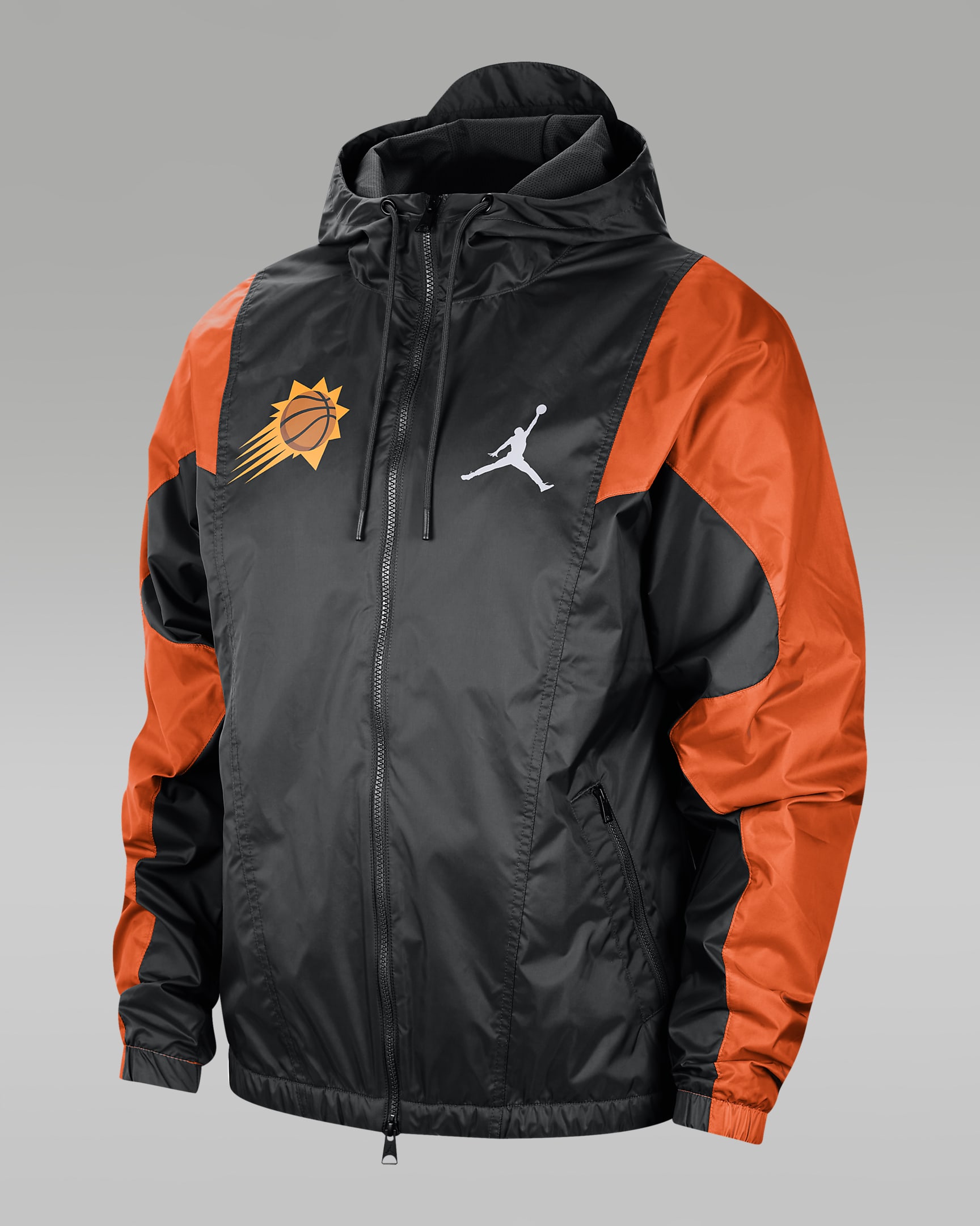 Phoenix Suns Courtside Statement Men's Jordan NBA Jacket - Black/Black