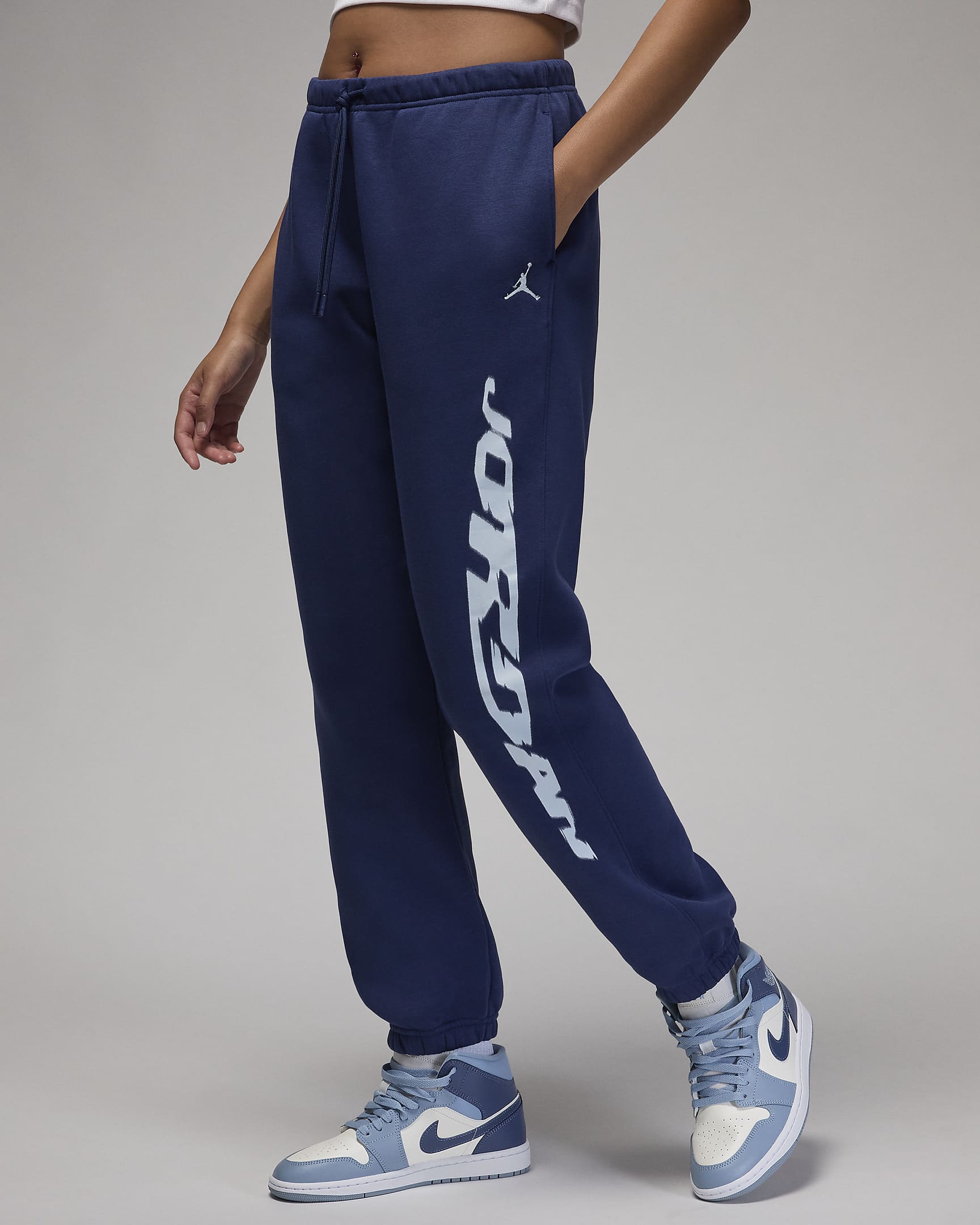 Jordan Brooklyn Fleece Damenhose - Midnight Navy