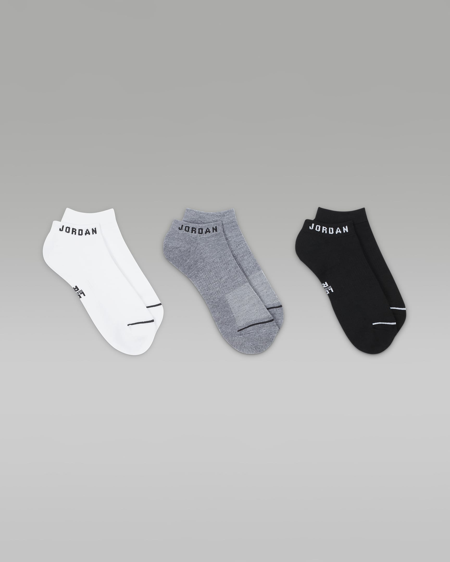 Jordan Everyday No-Show Socks (3 Pairs) - Multi-Colour