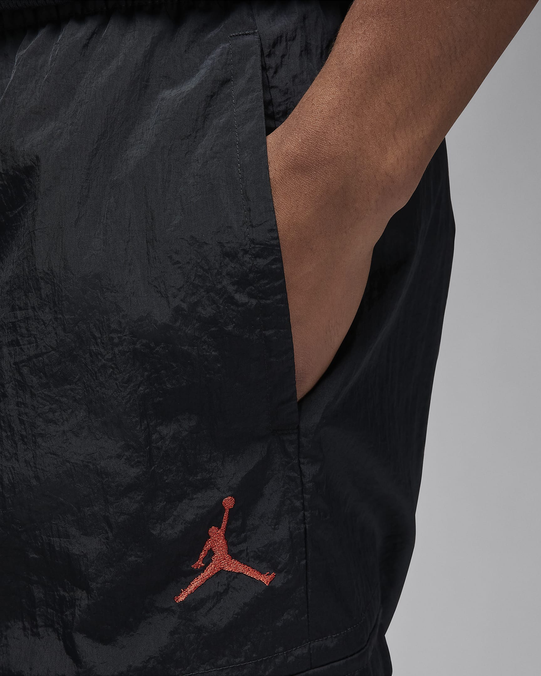 Jordan Flight MVP Men's Woven Trousers - Black/Dune Red