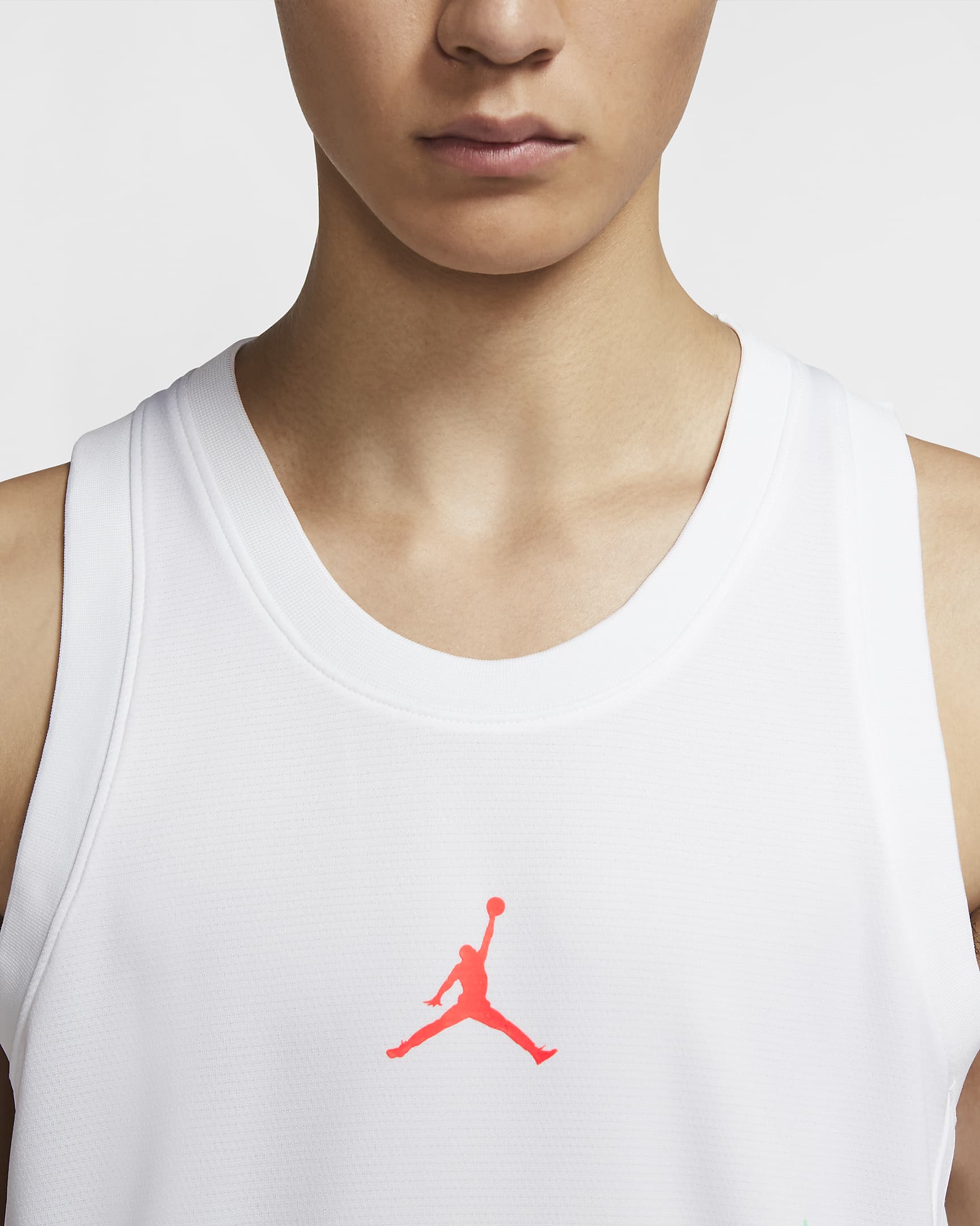 Maglia da basket Jordan Air - Uomo - Bianco/Bianco/Infrared 23