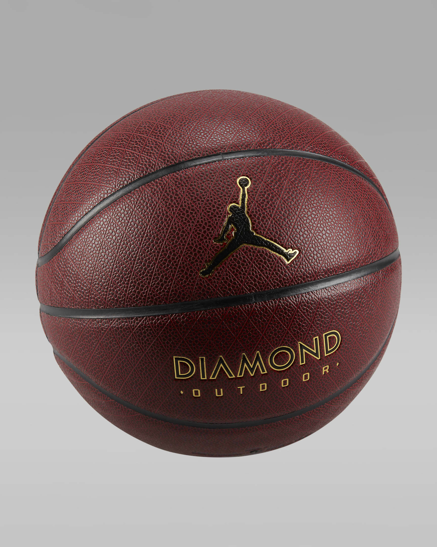 Jordan Diamond Outdoor 8P Basketball - Amber Court/Black/Metallic Gold/Black