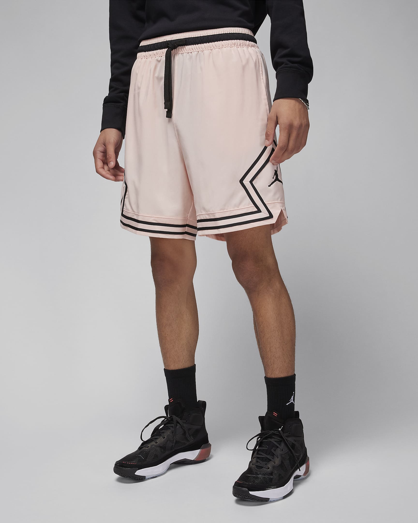 Jordan Dri-FIT Sport Web-Diamond-Shorts für Herren - Legend Pink/Schwarz/Schwarz