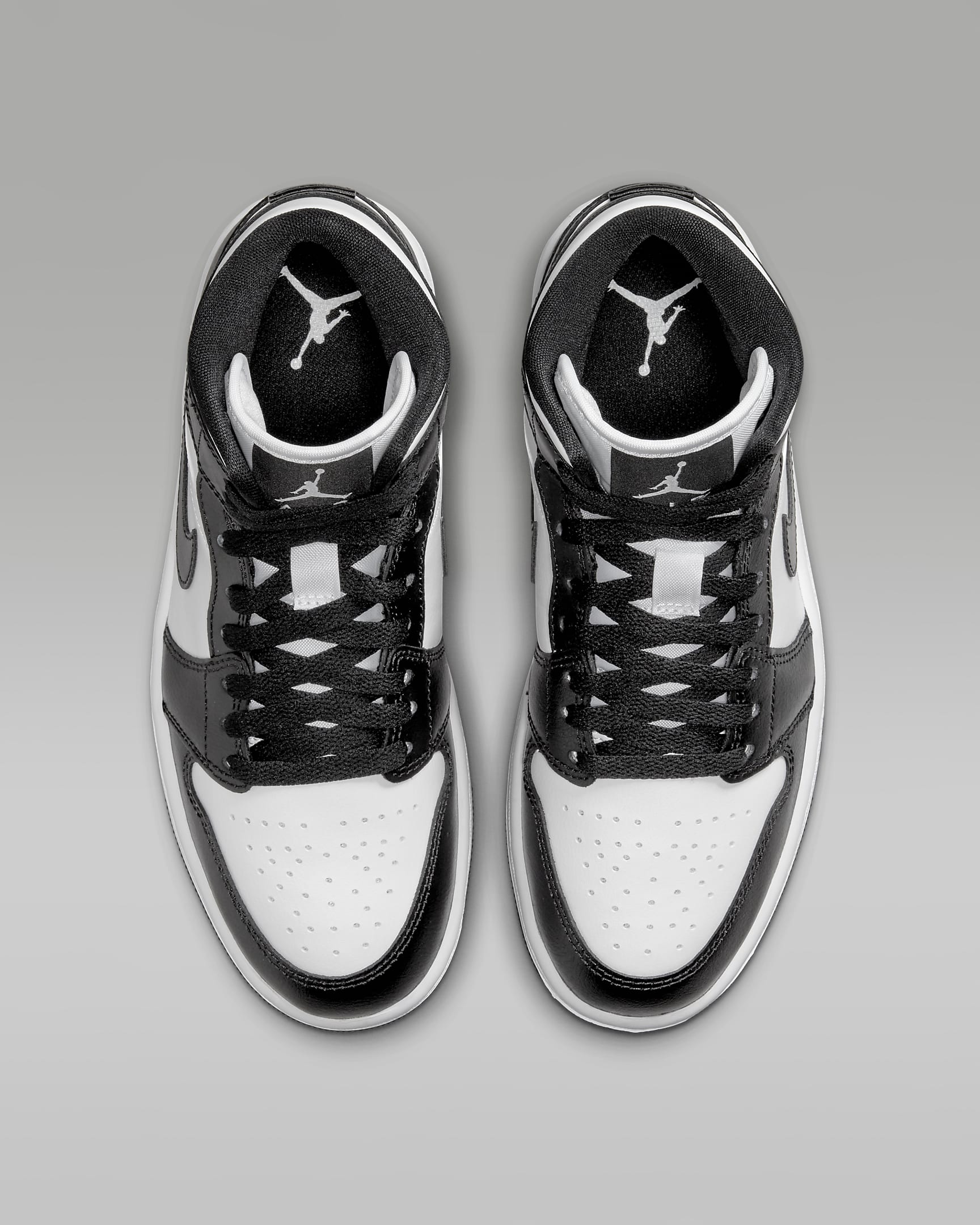 Chaussure Air Jordan 1 Mid pour Femme - Blanc/Blanc/Noir