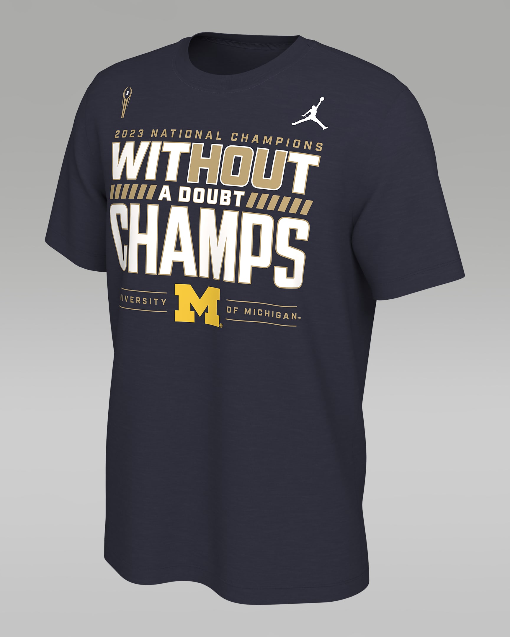 Michigan Men's Jordan College TShirt.