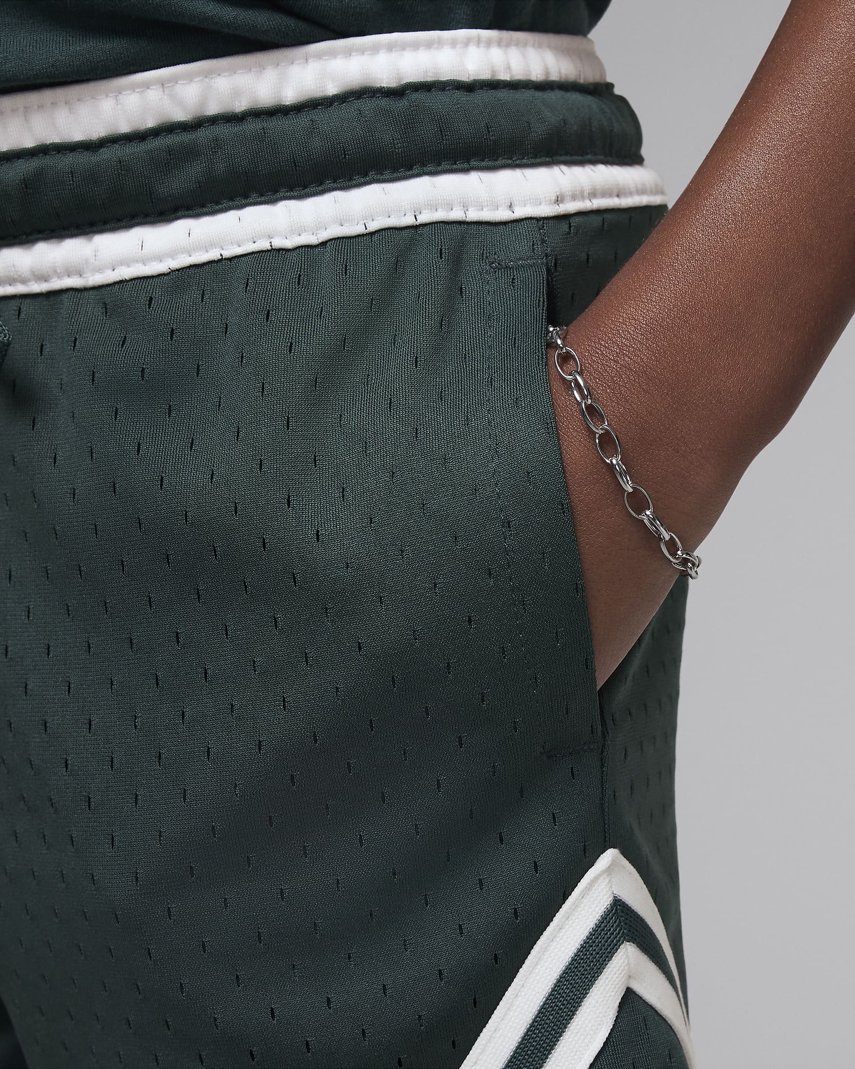 Jordan Dri-FIT Sport Little Kids' Diamond Shorts - Oxidized Green