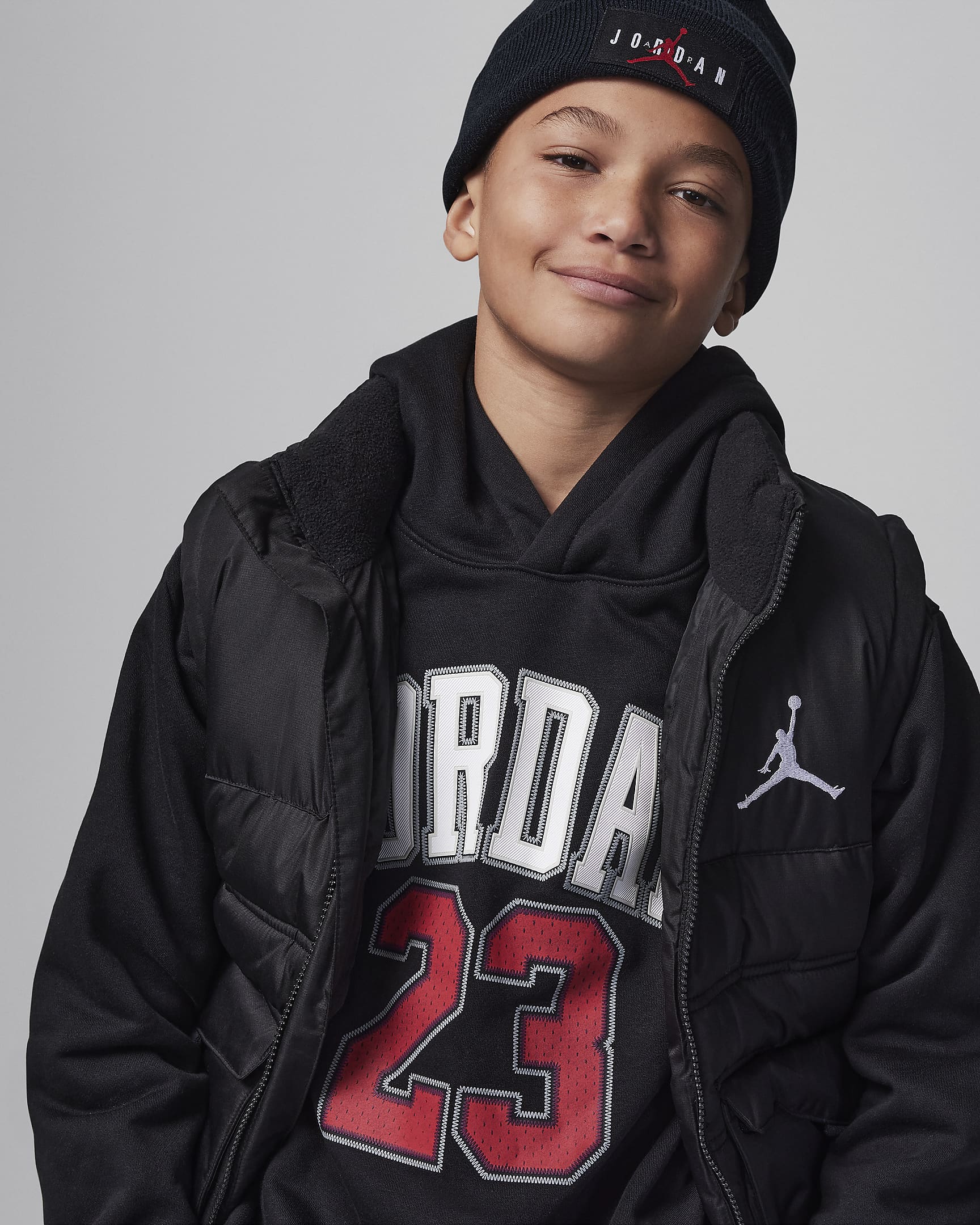 Jordan Fleece Pullover Hoodie hoodie voor kids - Zwart