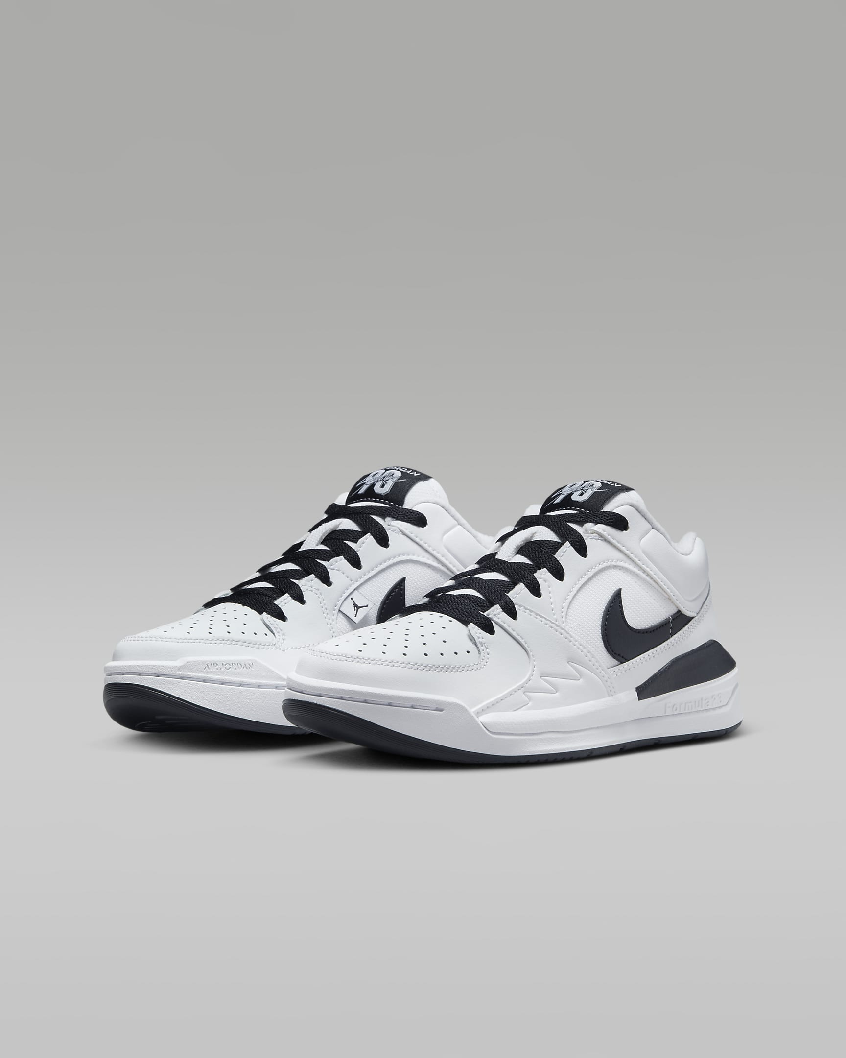 Jordan Stadium 90 Older Kids' Shoes - White/Cool Grey/Black