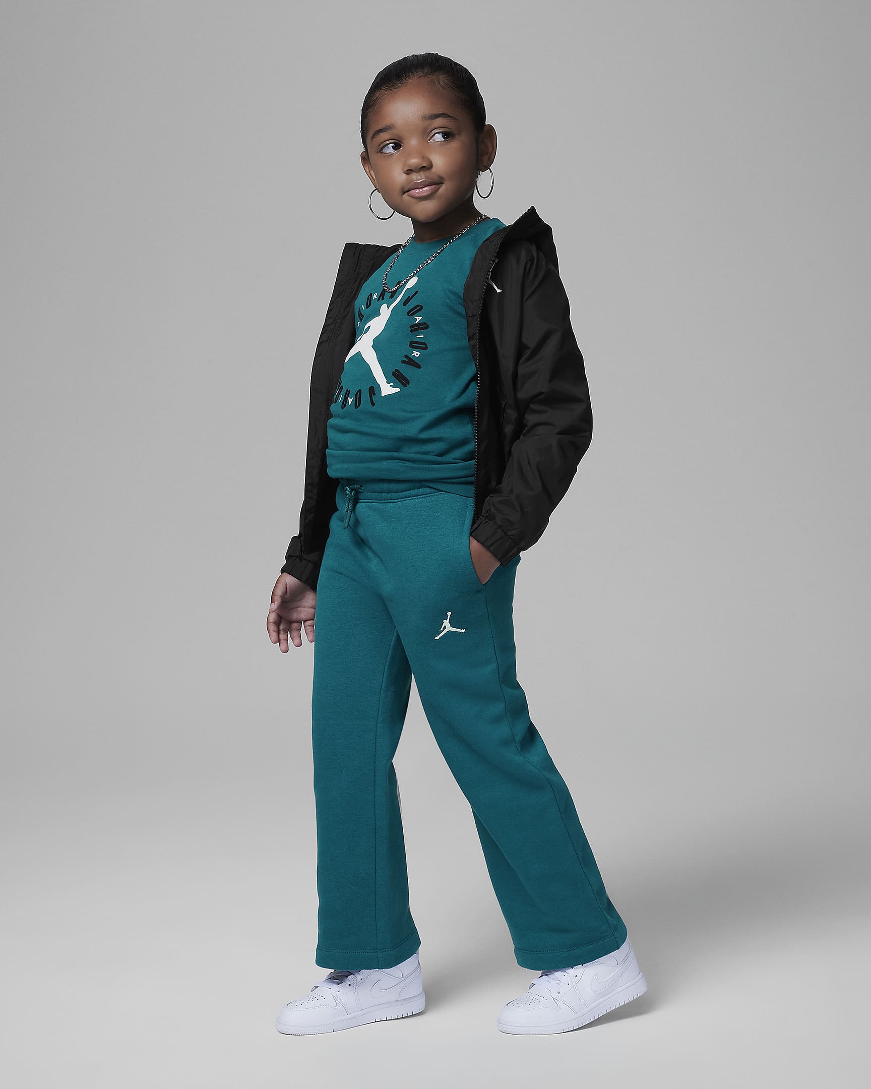 Jordan Icon Play Wide Leg Pants Little Kids Pants. Nike.com