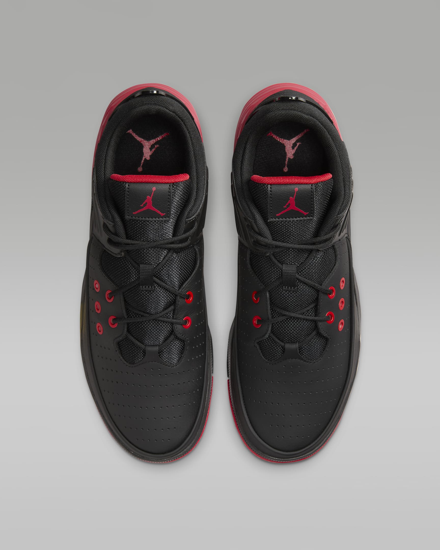 Jordan Max Aura 5 Men's Shoes - Black/Black/University Red