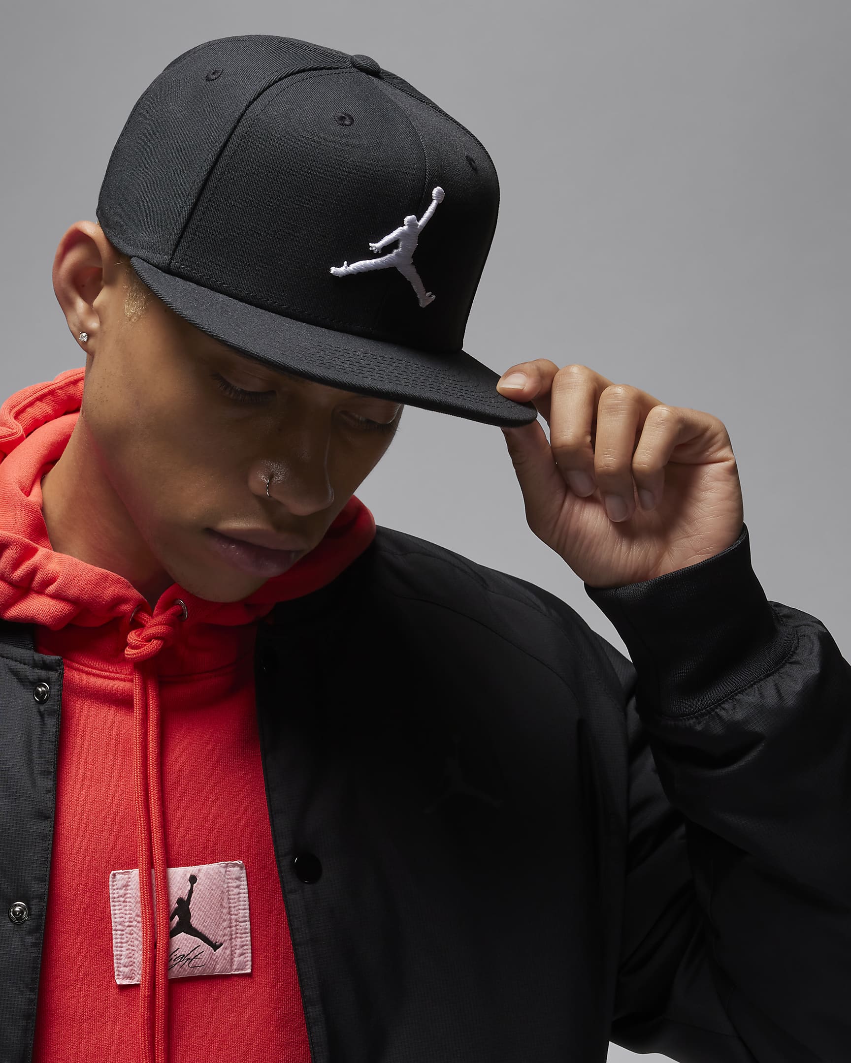 Jordan Jumpman Pro Gorra regulable - Negro/Anthracite/Blanco