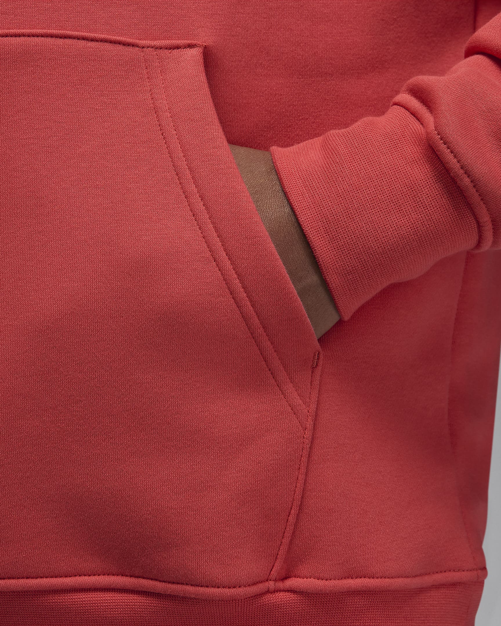 Jordan Essentials Fleecehoodie voor heren - Lobster/Gym Red