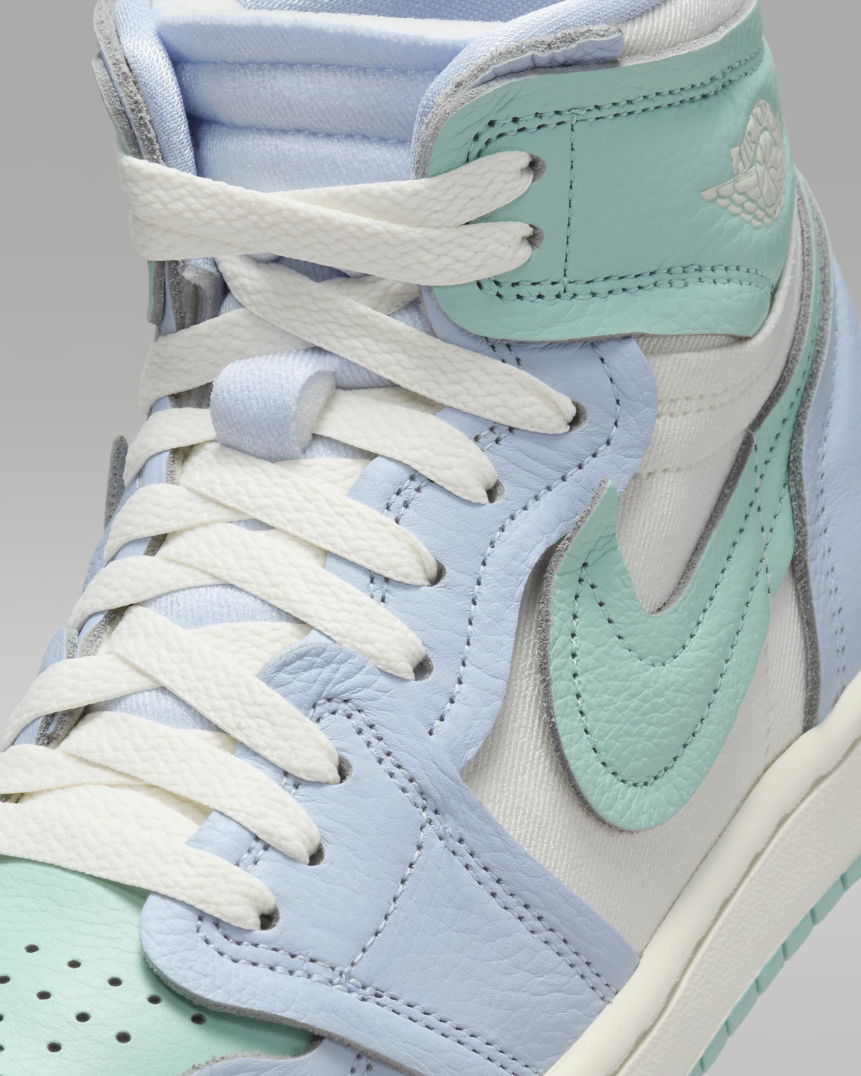 Air Jordan 1 High Method of Make Women's Shoes - Hydrogen Blue/Light Dew/Coconut Milk/Sail