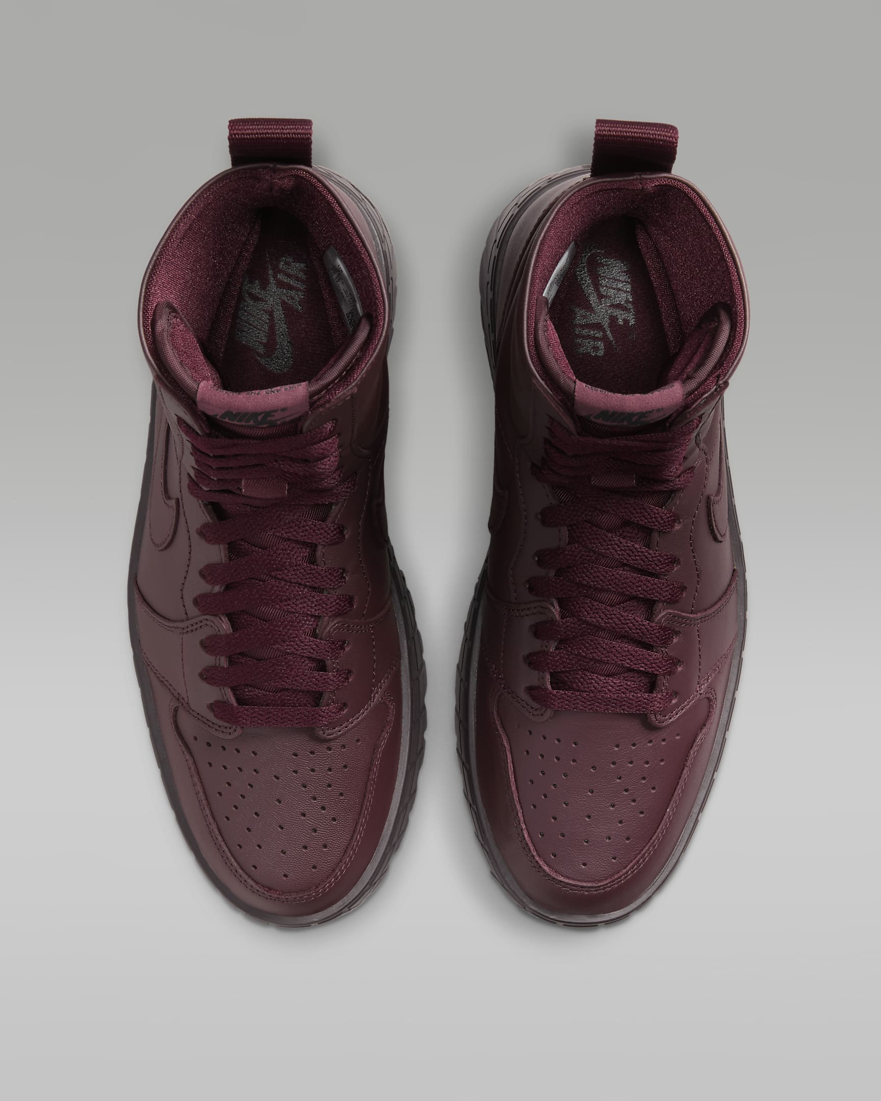 Air Jordan 1 Brooklyn Women's Boots - Burgundy Crush/Burgundy Crush/Brown Basalt