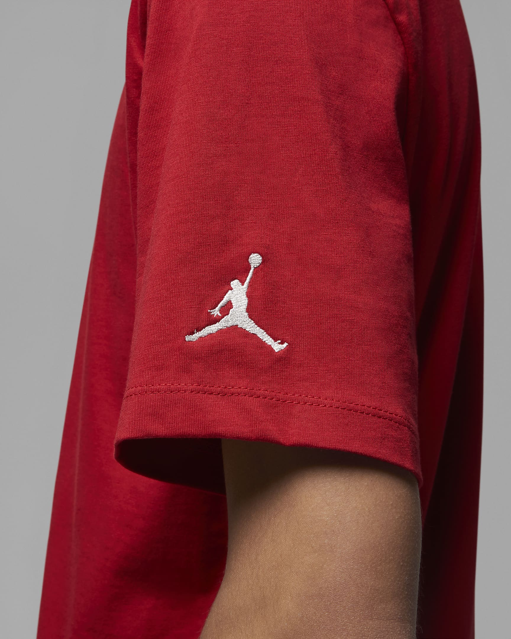 Jordan Air Men's T-Shirt - Gym Red/Sail/Sail