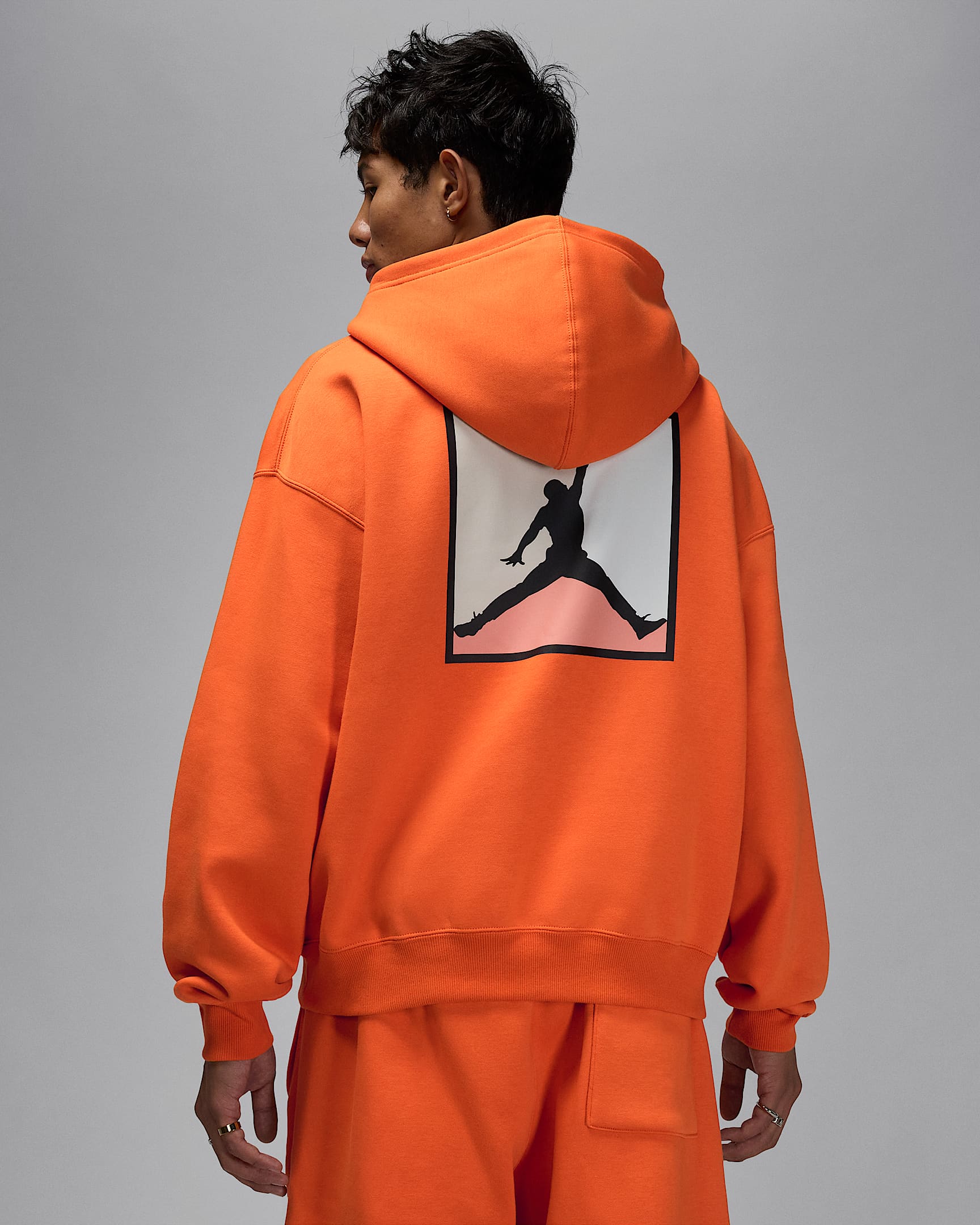 Sweat à capuche et motif Jordan Brooklyn Fleece pour homme - Starfish/Noir