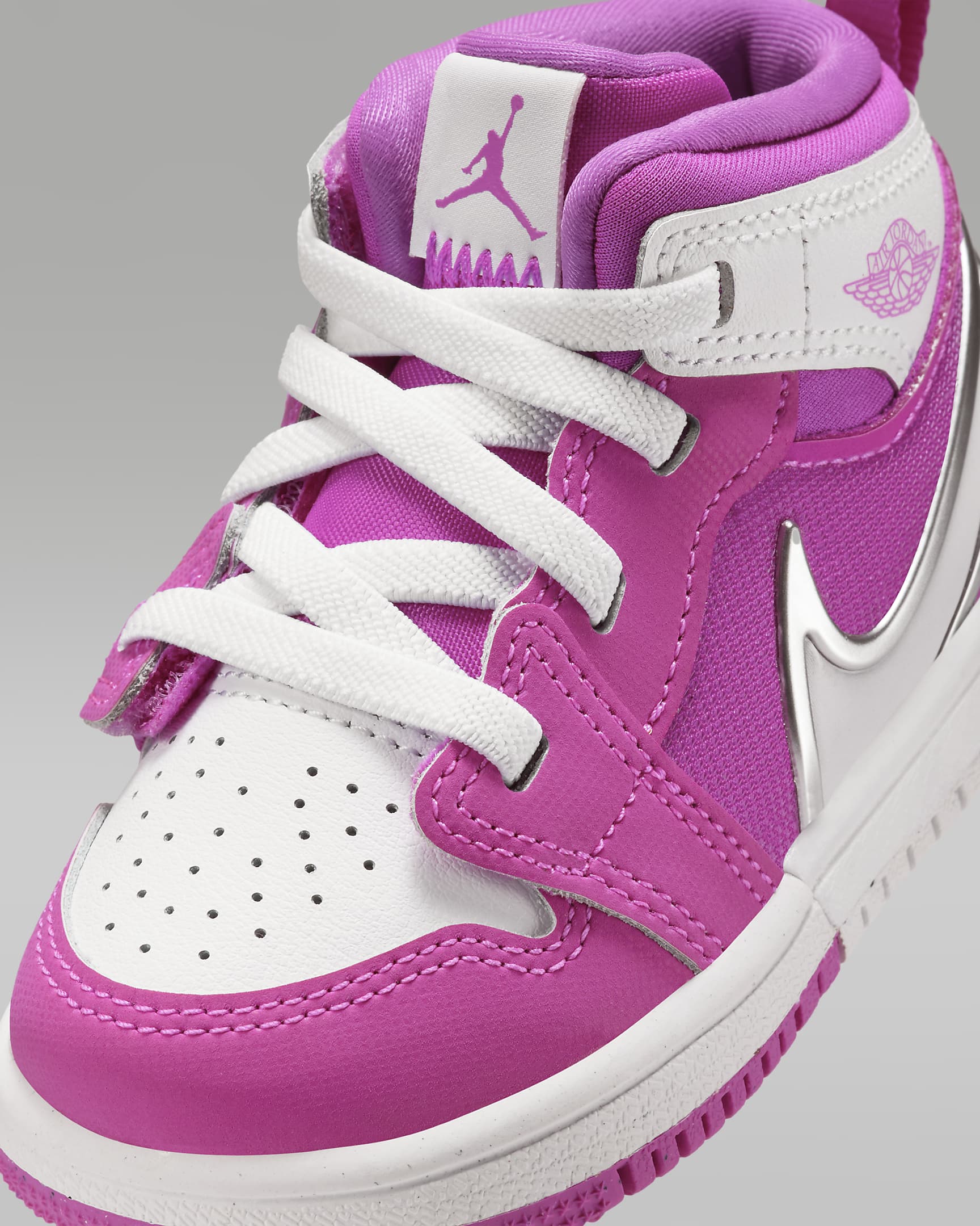 Jordan 1 Mid RM EasyOn Baby/Toddler Shoes - Fire Pink/White