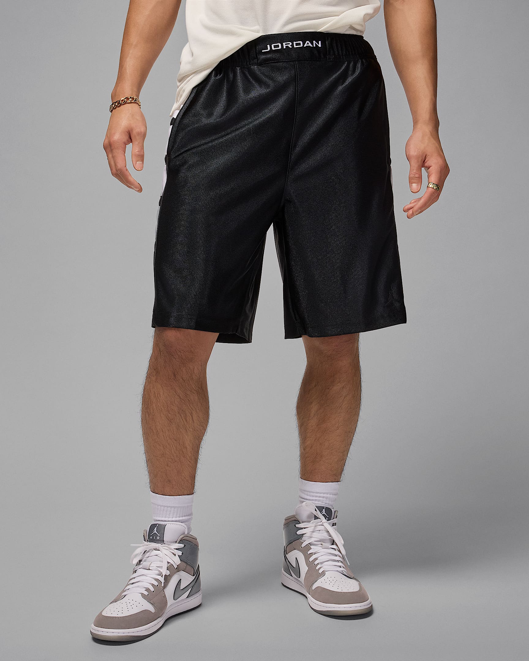 Jordan Brooklyn Cat Scratch Men's Shorts - Black/White/Black