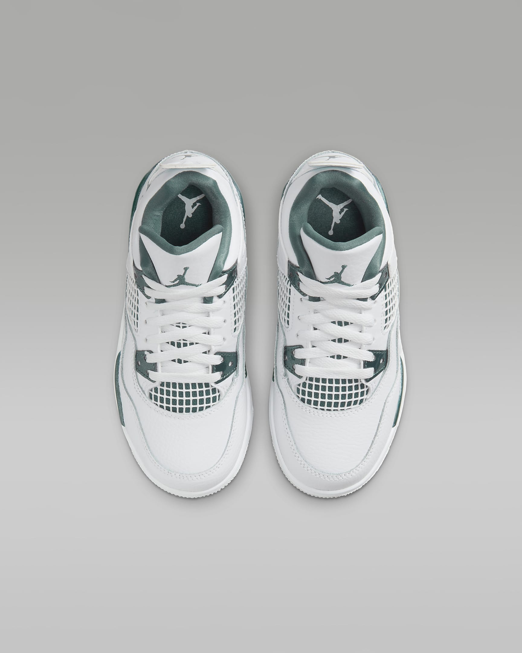 Jordan 4 Retro 'Oxidised Green' Younger Kids' Shoes - White/White/Neutral Grey/Oxidised Green