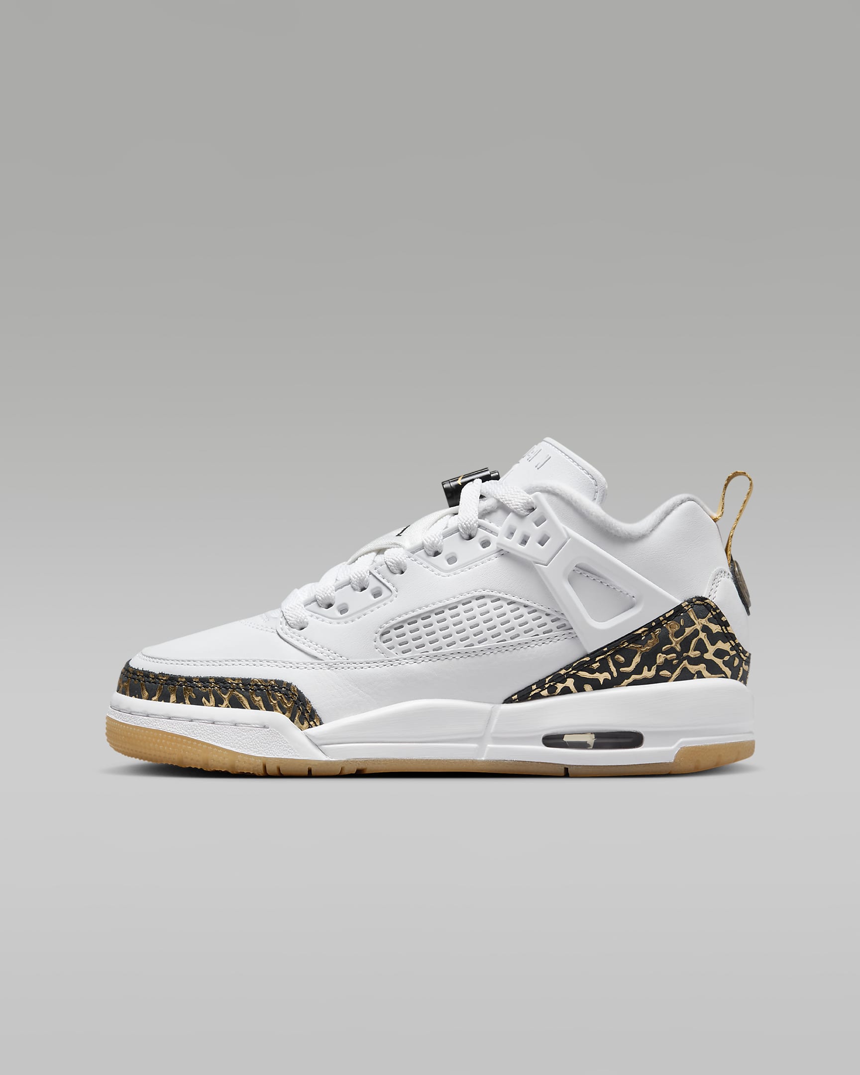 Jordan Spizike Low Big Kids' Shoes - White/Metallic Gold/Sail/Black