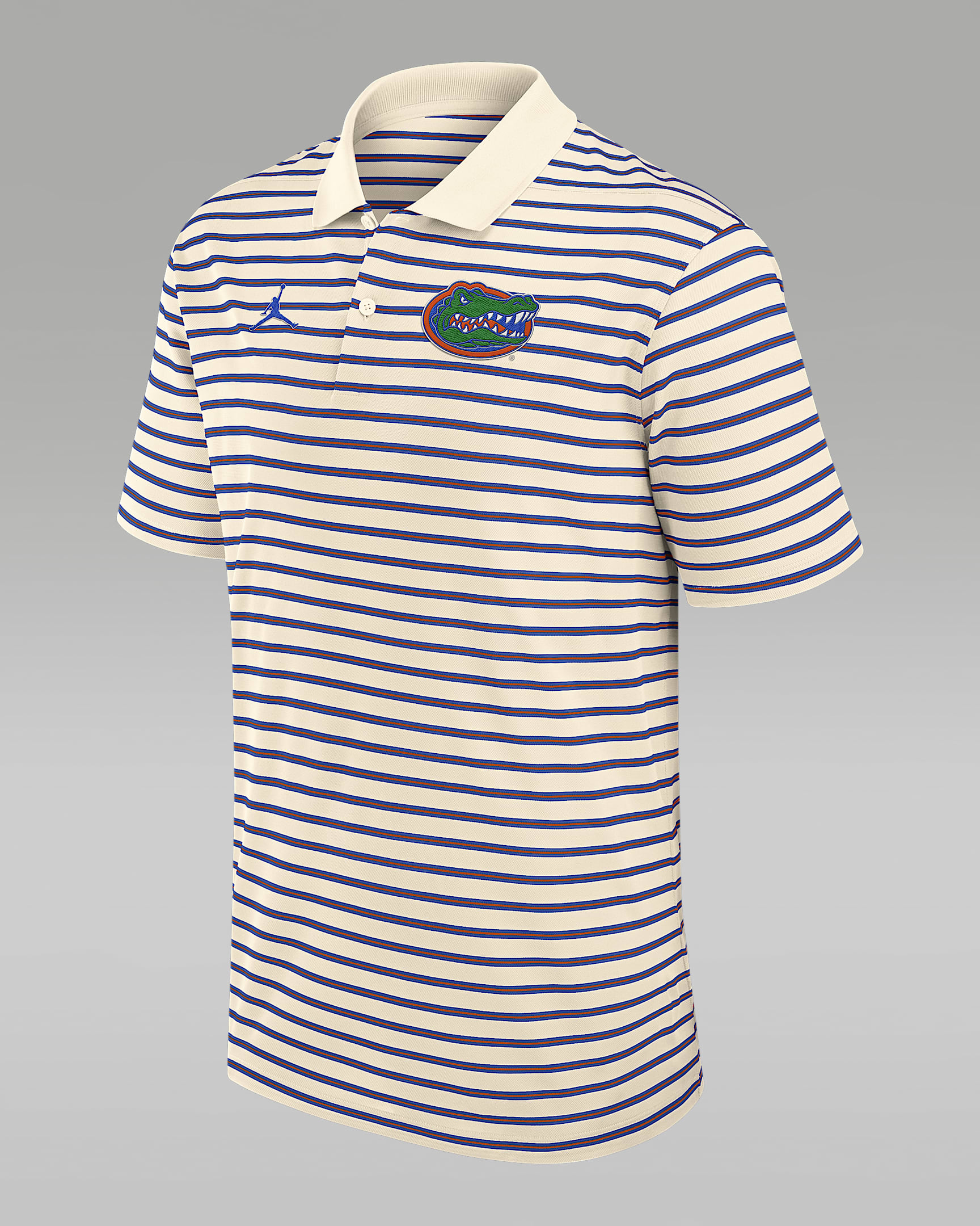 Florida Striped Men's Jordan Brand Dri-FIT College Polo - Tan/Beige