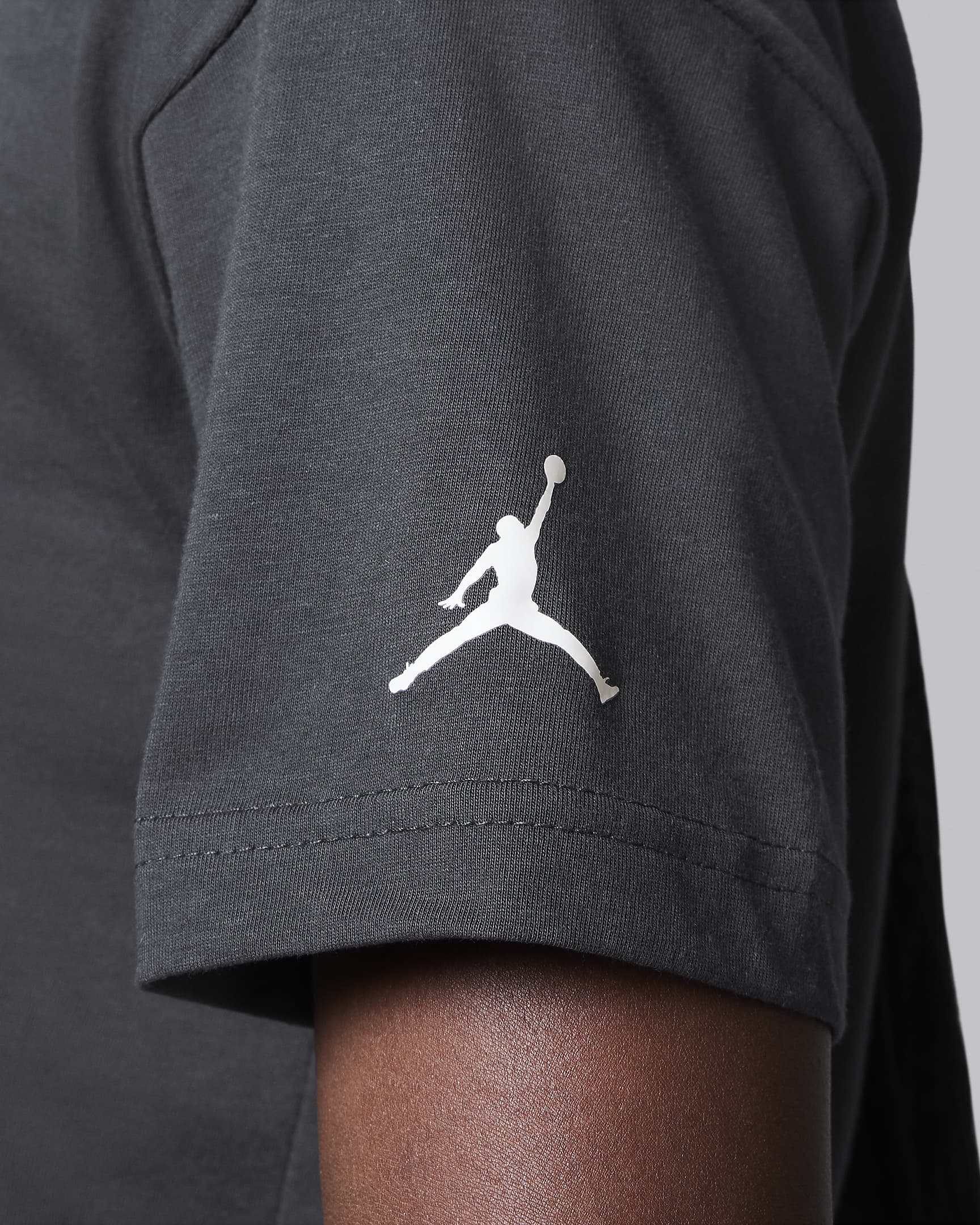 Jordan Hoop Style Big Kids' Graphic T-Shirt - Anthracite