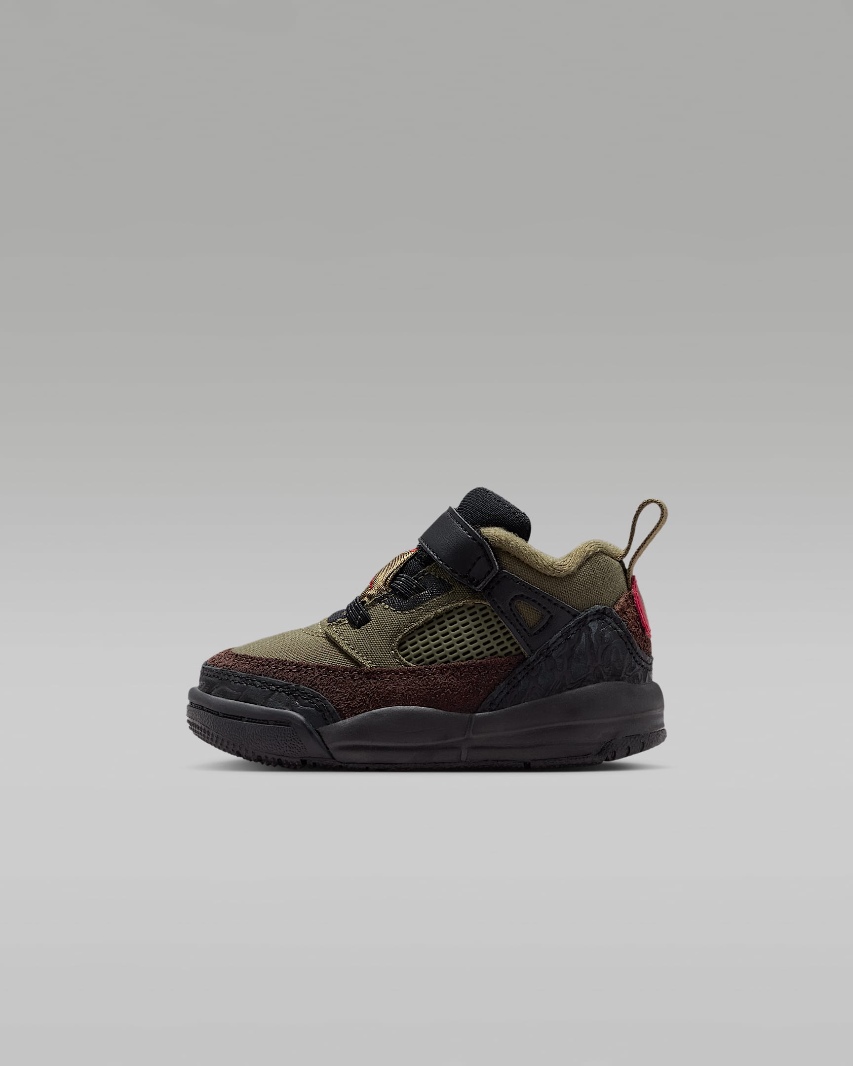 Buty dla niemowląt i maluchów Jordan Spizike Low - Medium Olive/Czerń/Baroque Brown/University Red