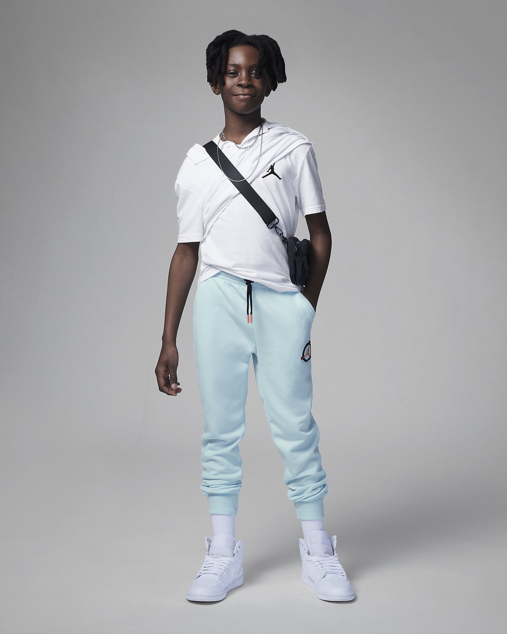 Jordan MJ Flight MVP Older Kids' (Boys) Trousers - Glacier Blue