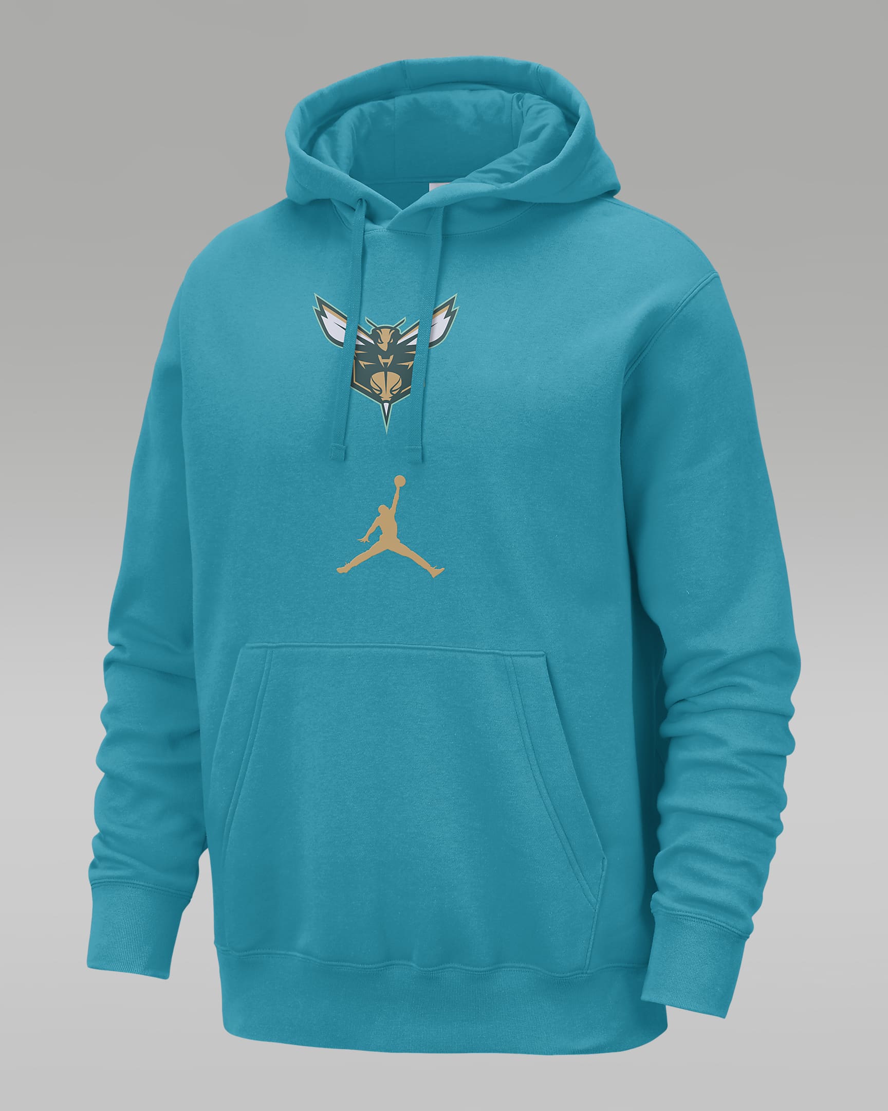 Charlotte Hornets Club Fleece City Edition Men's Jordan NBA Pullover Hoodie - Rapid Teal