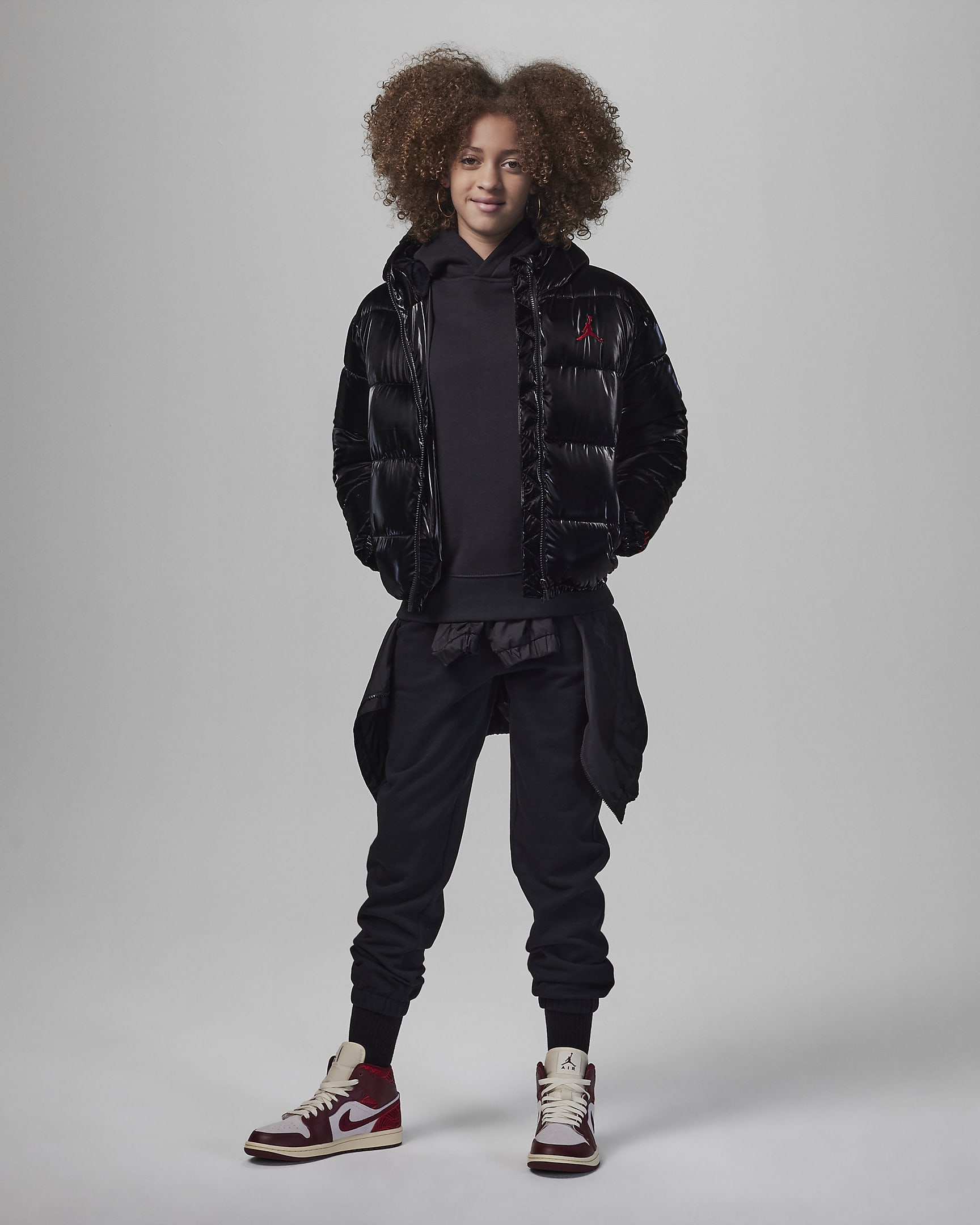 Jordan Boxy Fit Puffer Older Kids' Jacket. Nike AT