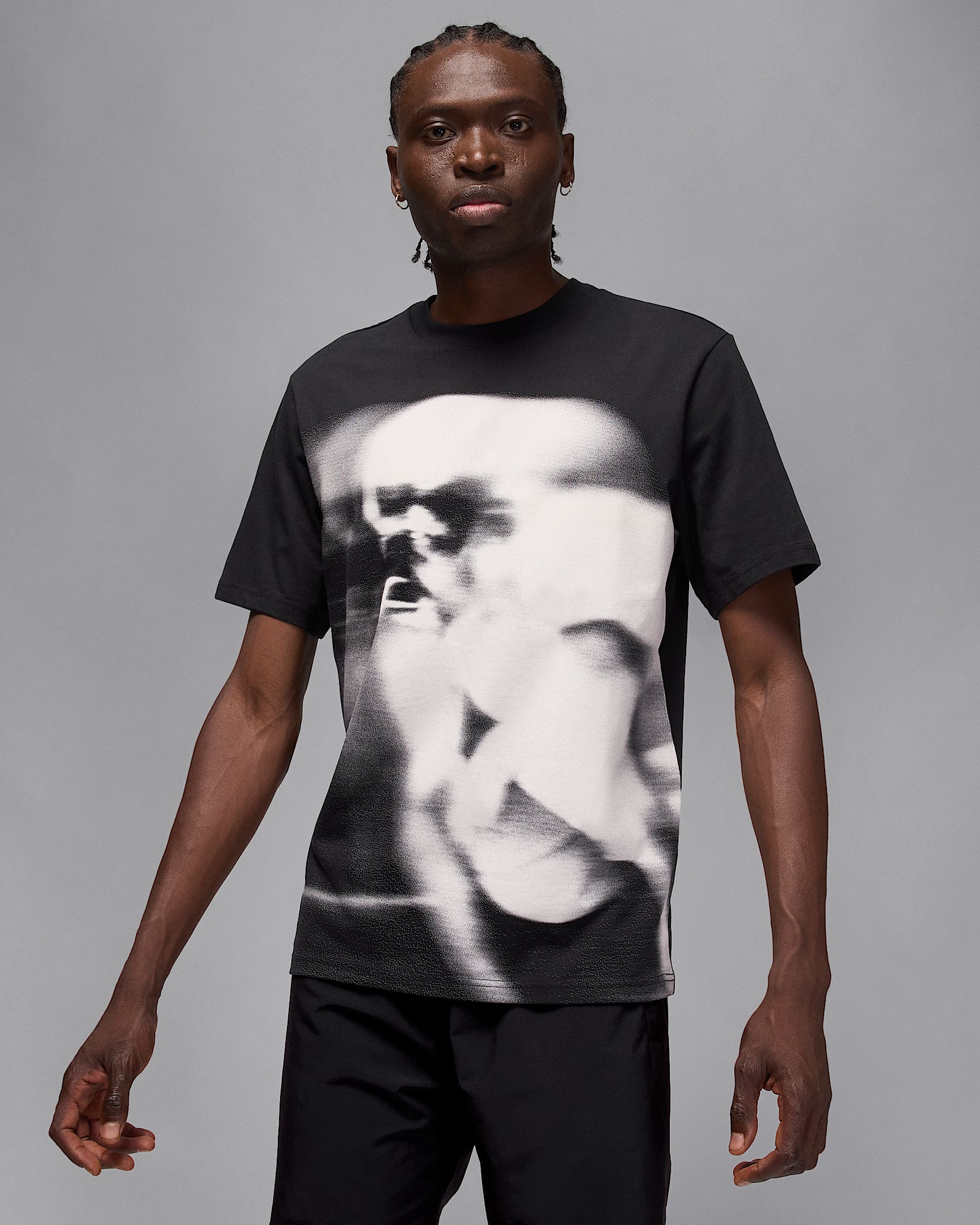Camisola de manga curta Dri-FIT Jordan Sport para homem - Preto/Branco