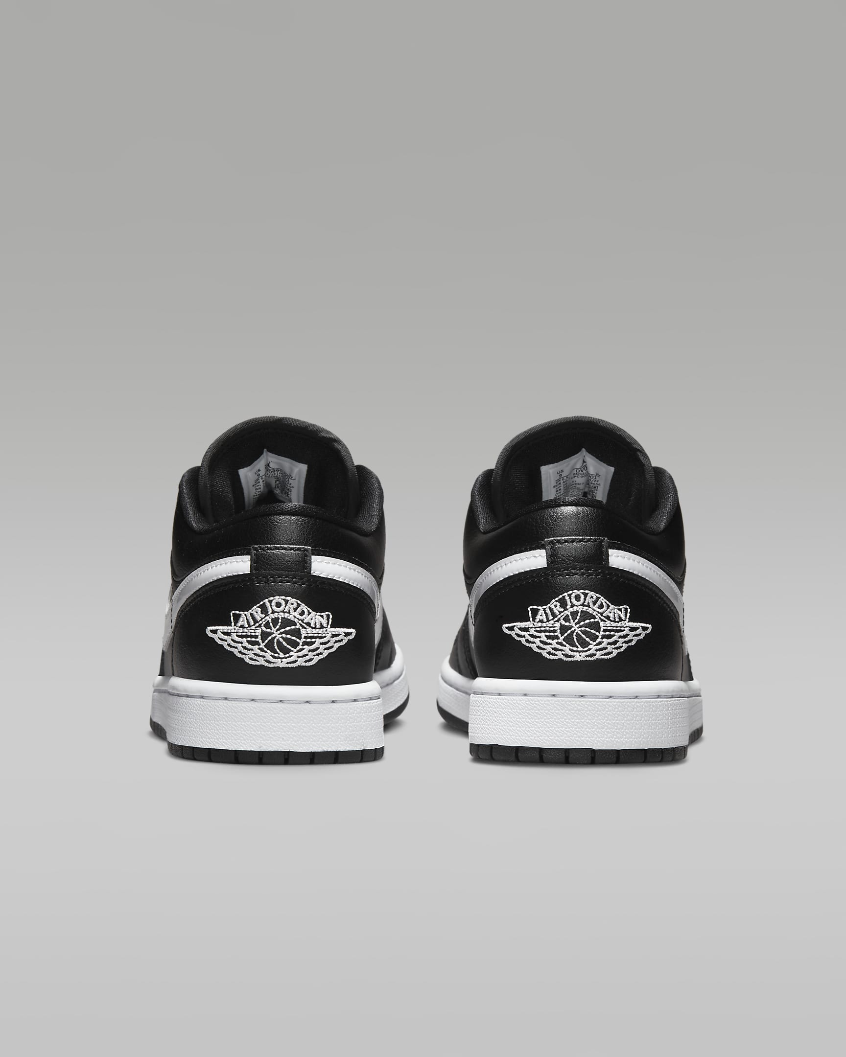 Air Jordan 1 Low Women's Shoes - Black/Black/White