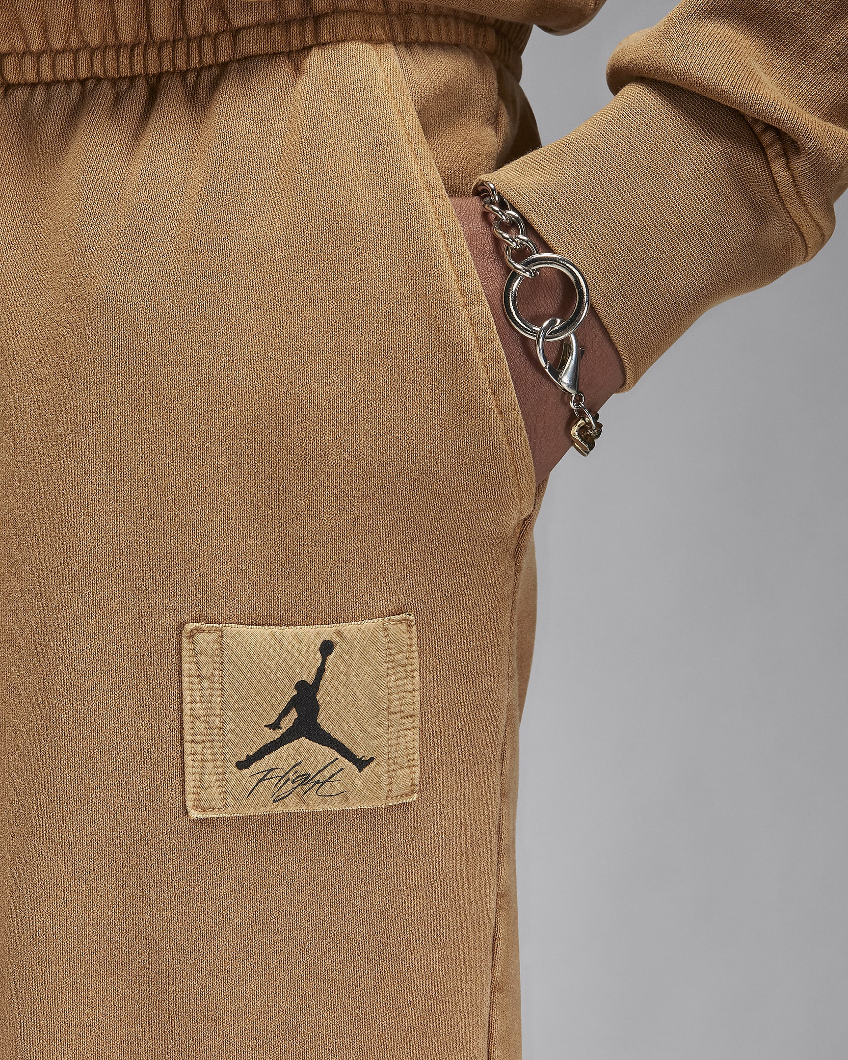 Jordan Flight Fleece Men's Tracksuit Bottoms - Legend Dark Brown