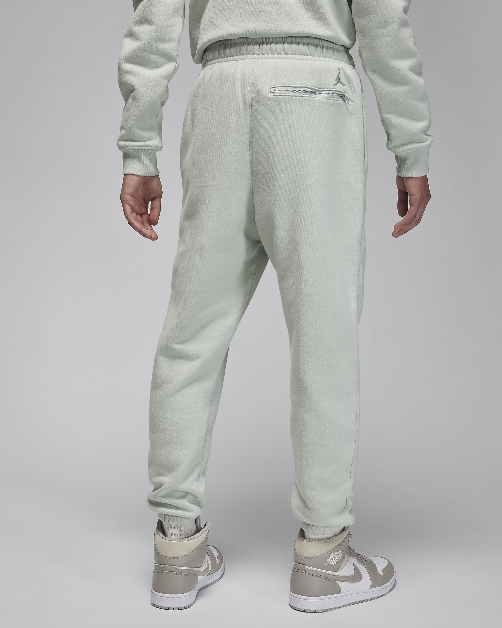 Jordan Wordmark Men's Fleece Pants - Light Silver