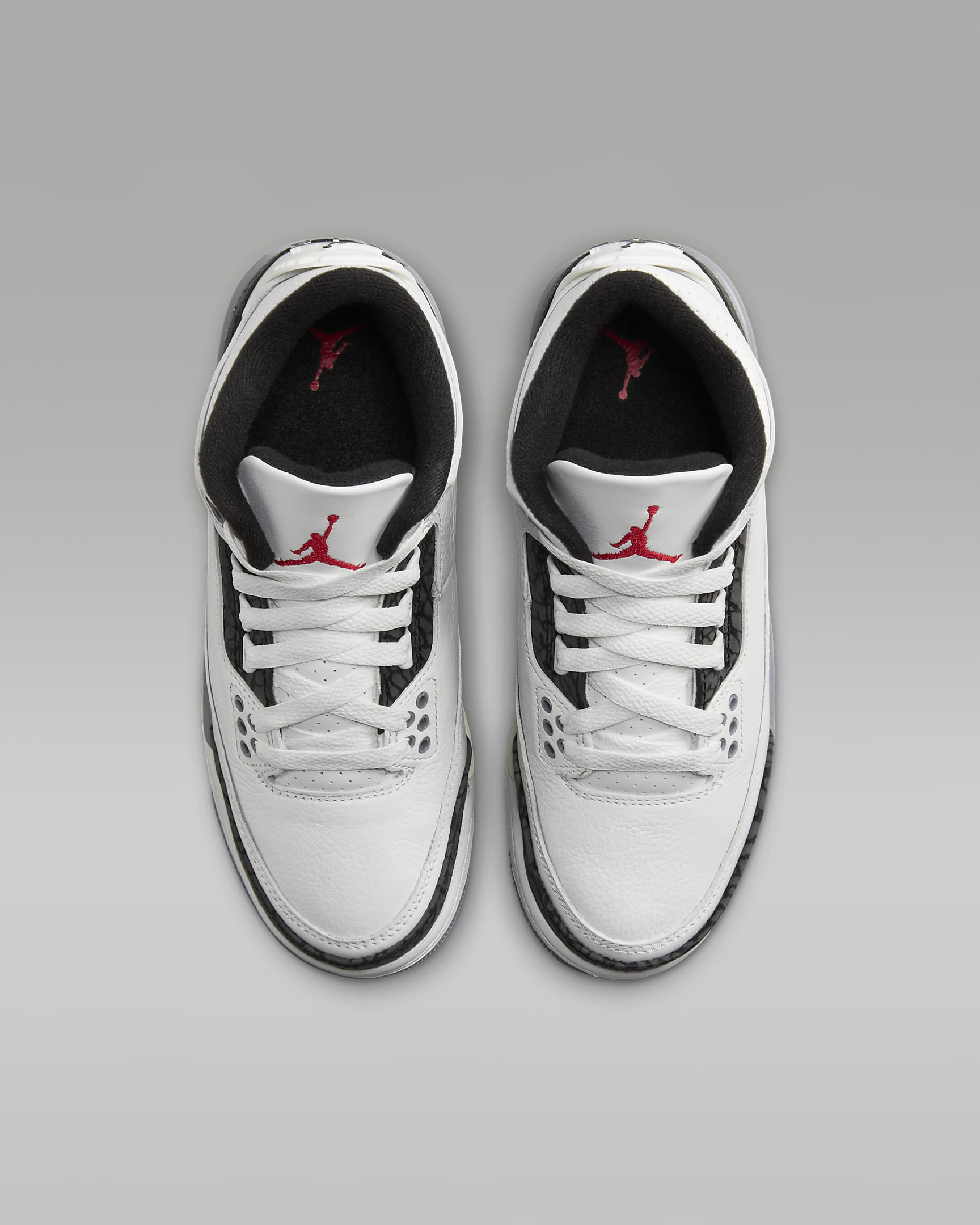 Air Jordan 3 Retro "Cement Grey" Big Kids' Shoes - Summit White/Cement Grey/Black/Fire Red