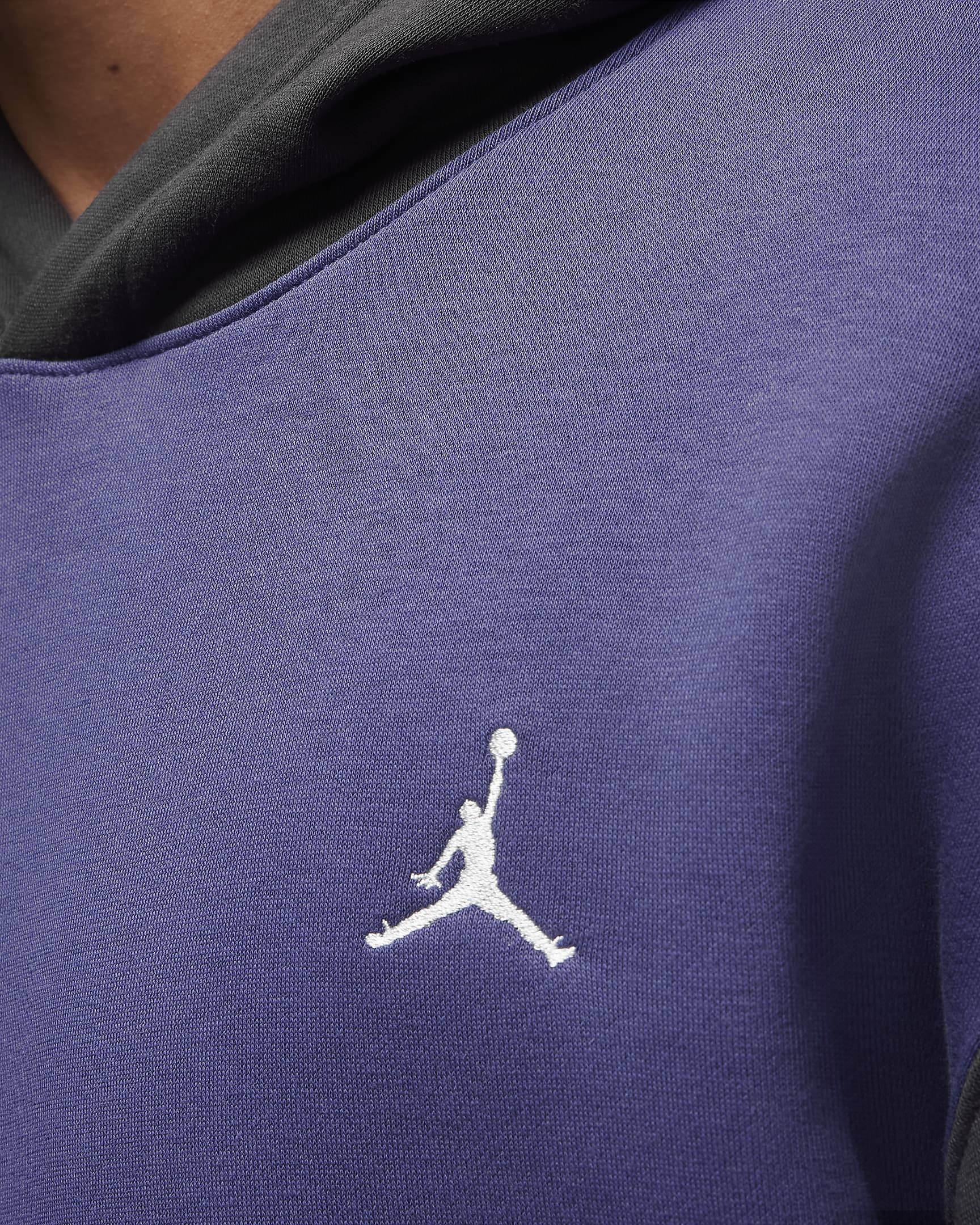 Sweat à capuche imprimé Jordan Brooklyn Fleece pour homme - Sky J Purple/Off Noir/Off Noir/Blanc